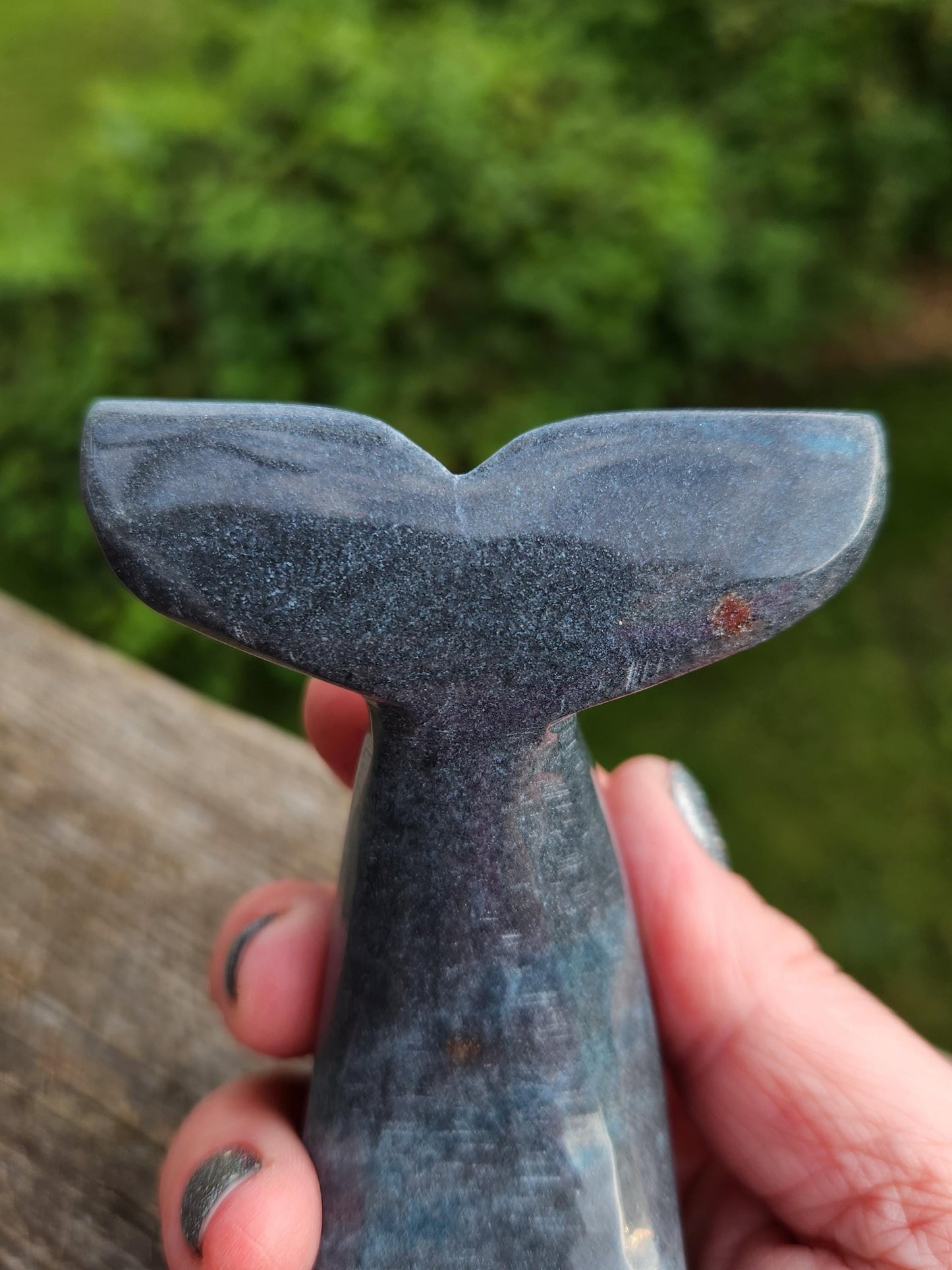 Rare Trolleite Dolphin Crystal Carving - High Polish, Brazil