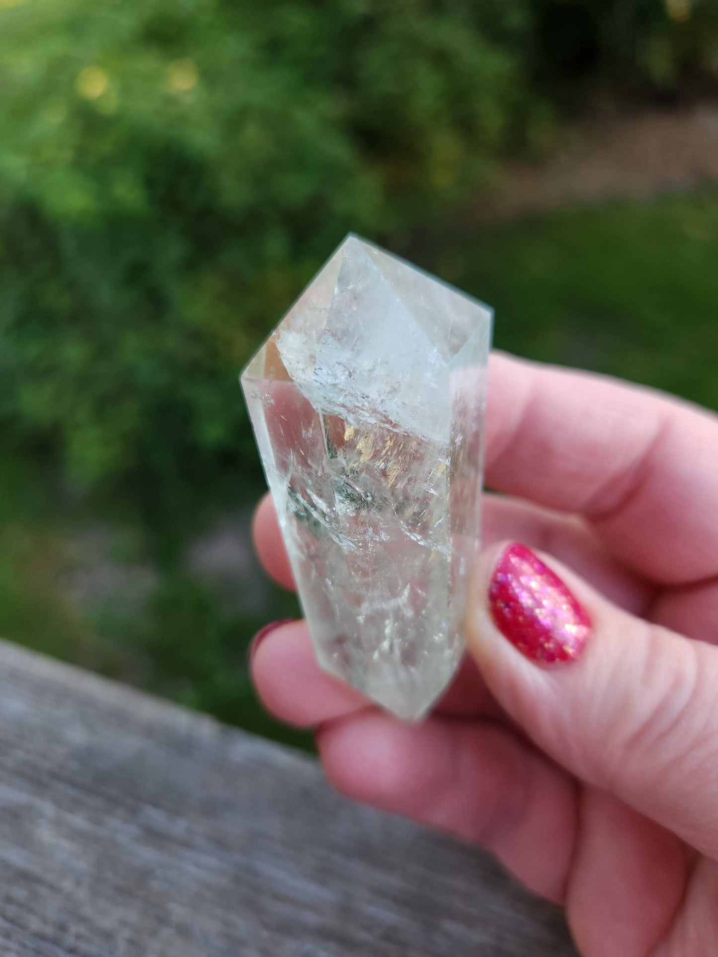 AAA Mint Green Quartz Crystal DT Point: Rare Healing Wand