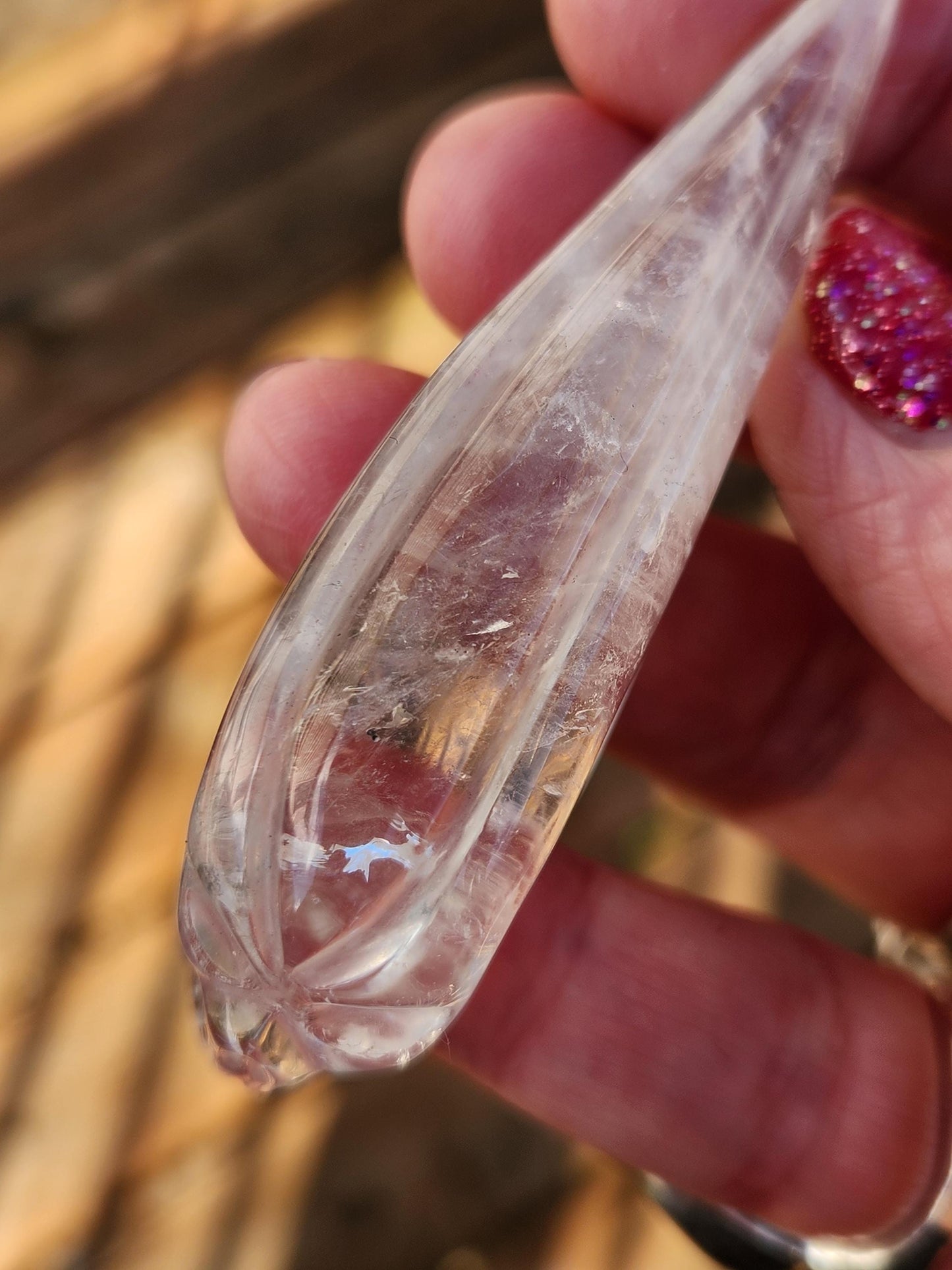 AAA Clear Quartz Crystal Alien Skull: Unique Carved Mini Sculpture, Rare