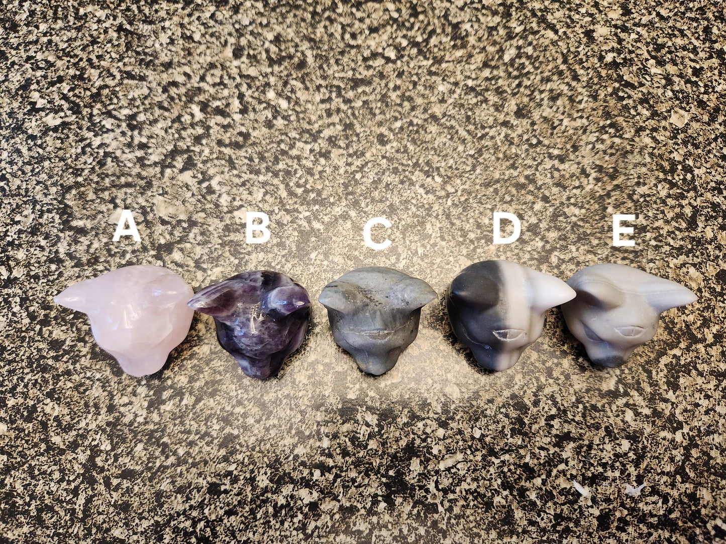 Beautiful Unique Sphinx Cat Head With Third Eye Crystal, 1 Cat