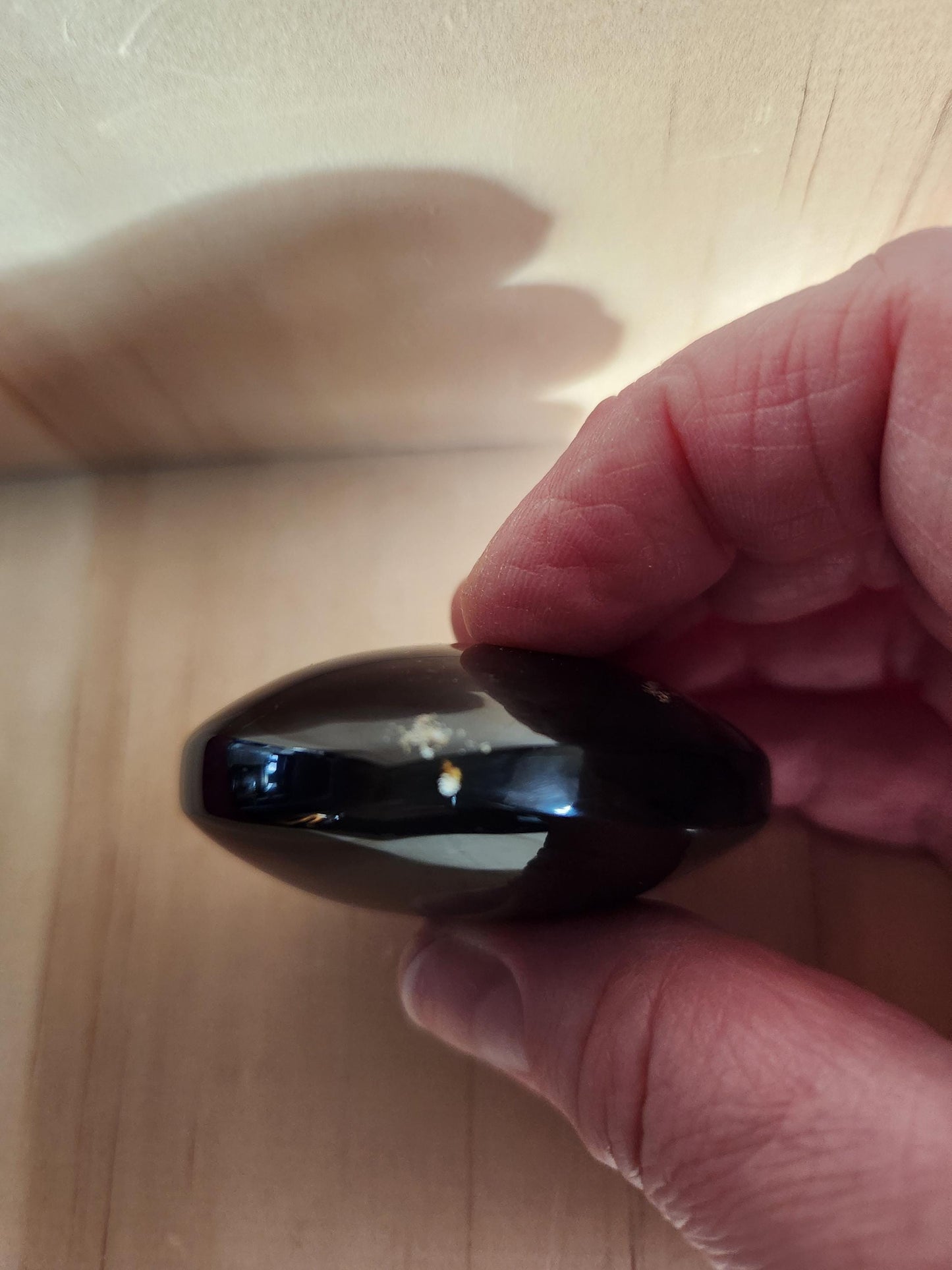 Rare Blue UV Reactive Amber Heart