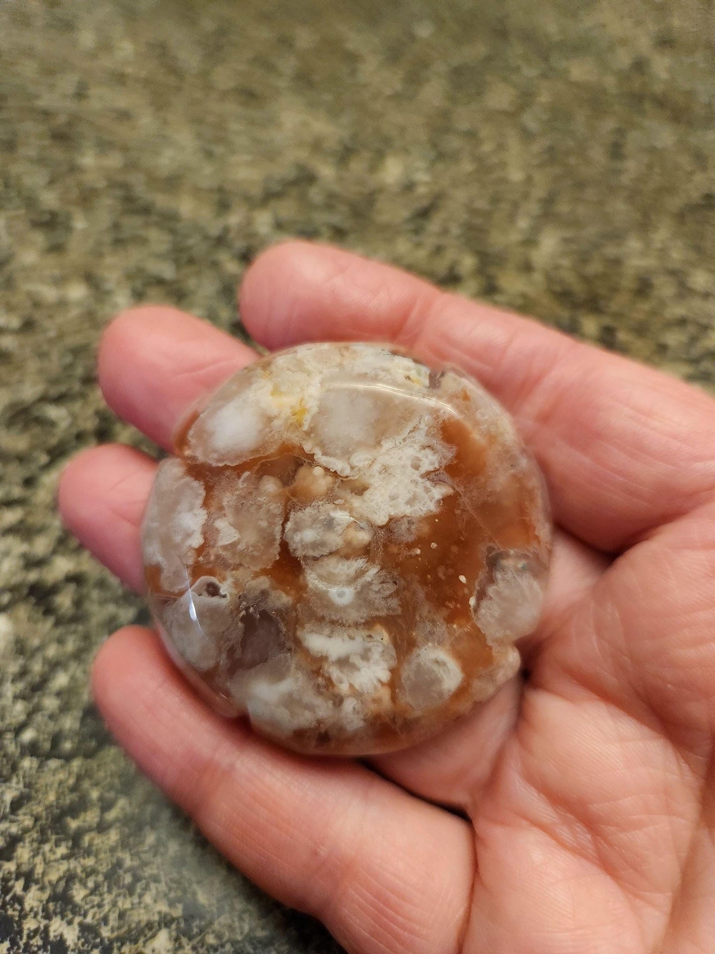 Flower Agate Crystal Carved Rose Bud: Pink, Red, and White Plumes