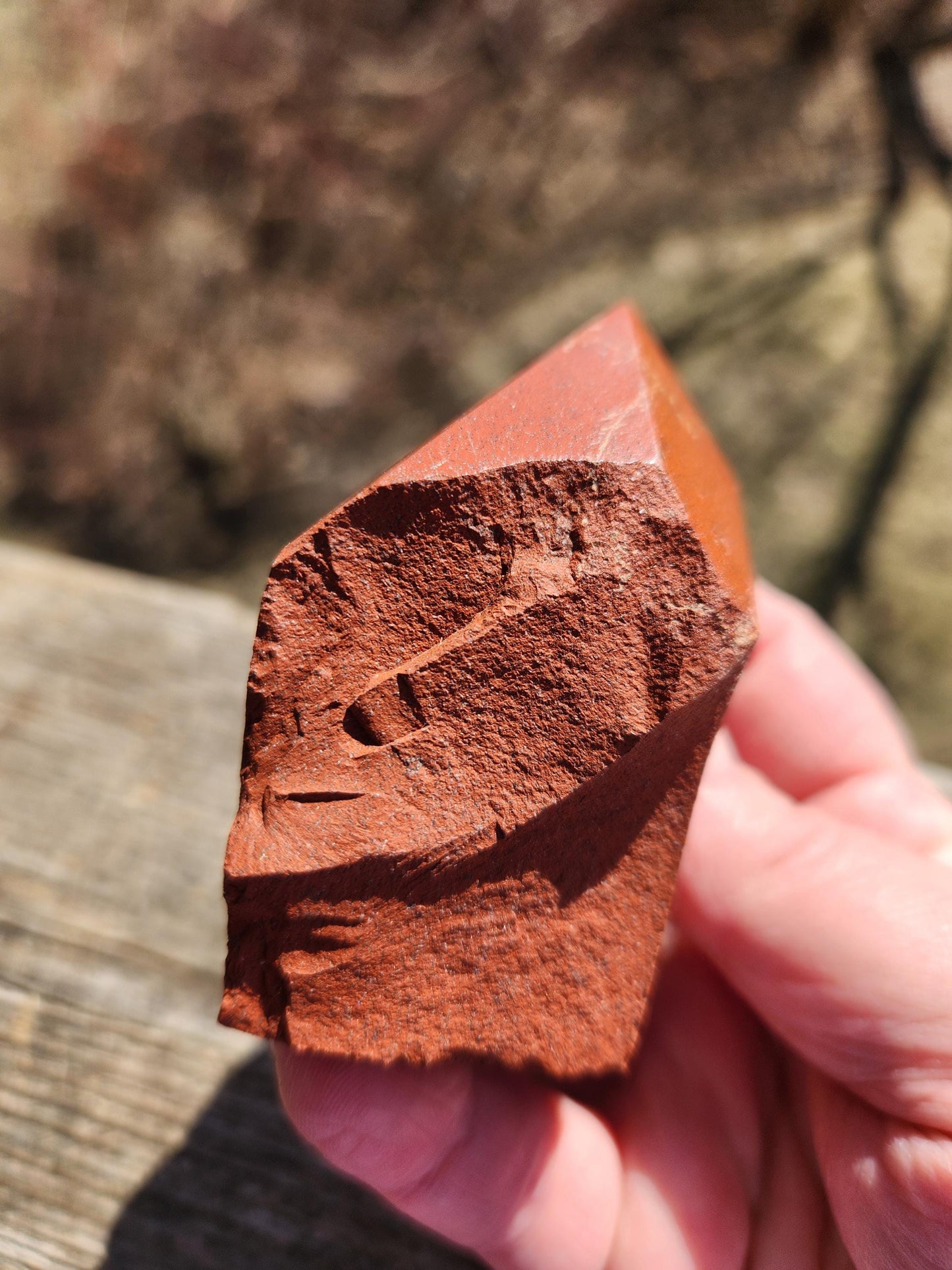 AAA Red Jasper Point: Top Polished Crystal, Root Chakra Stone