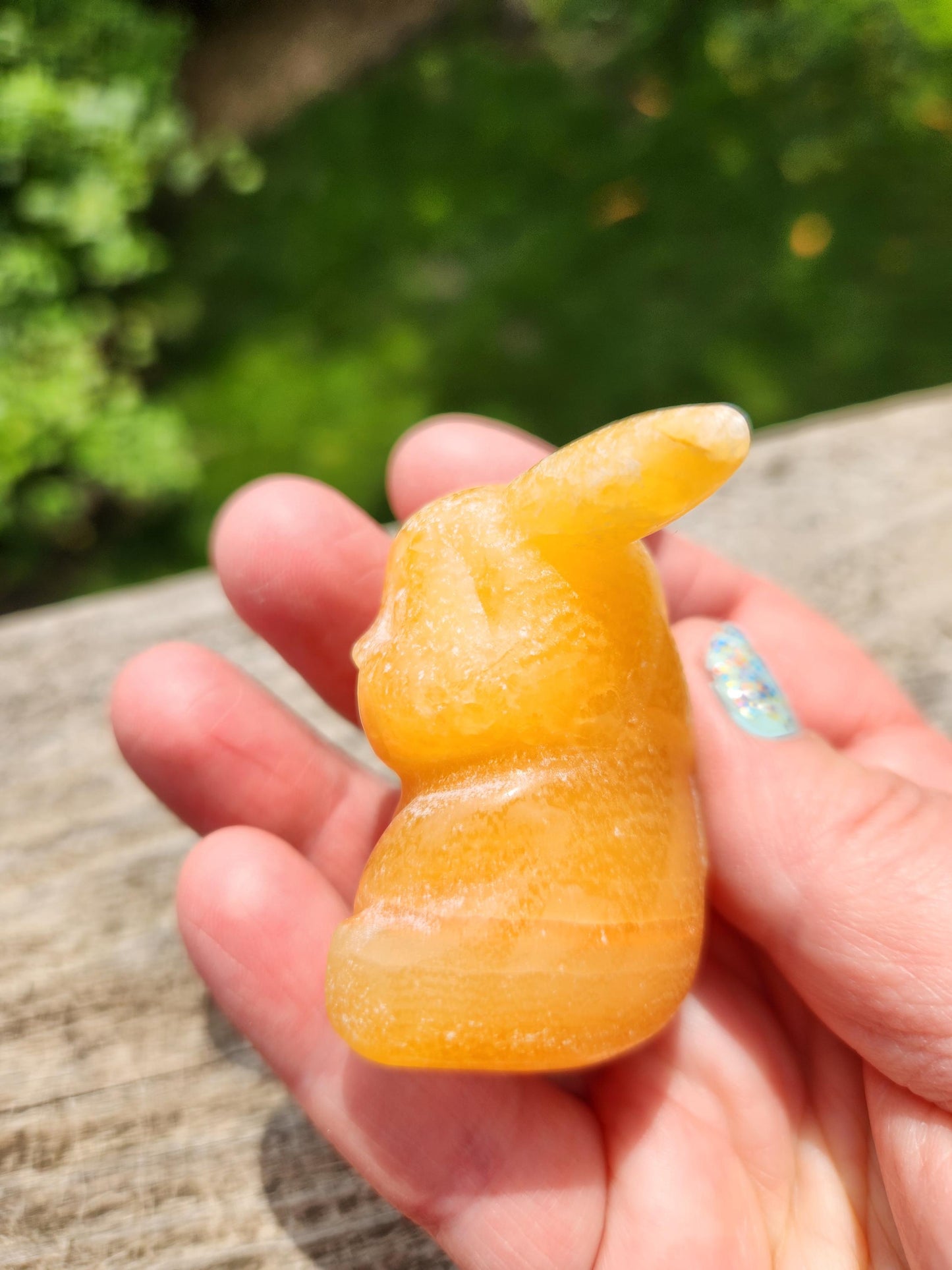 Super Cute Yellow Calcite Pikachu Natural Stone Crystal, Pokémon, Gift