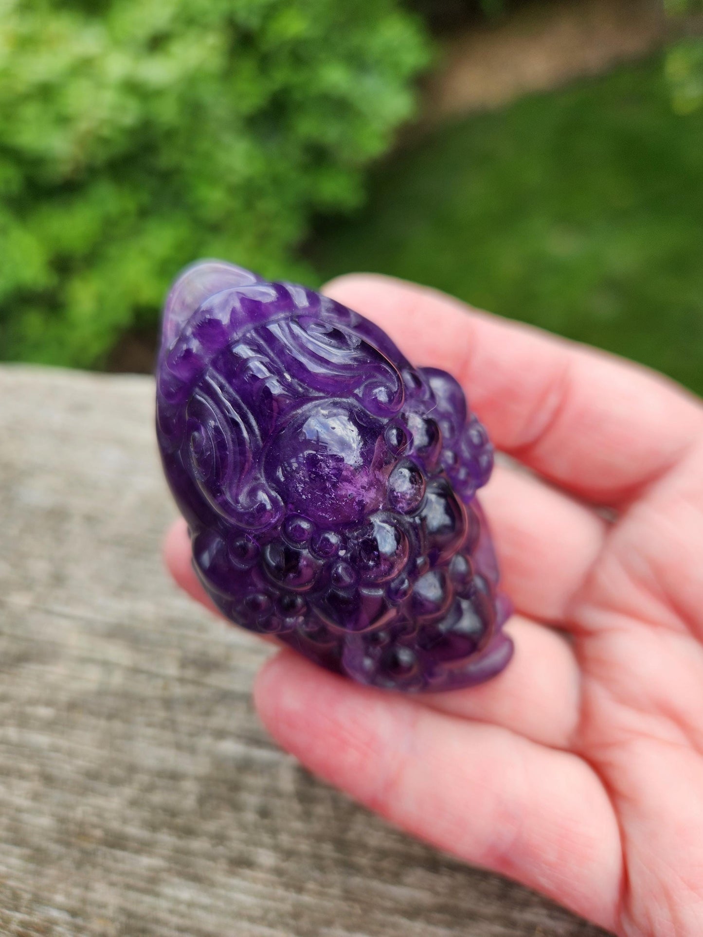 Gorgeous AAA Dark Ametrine Crystal Money Toad All Natural, Small
