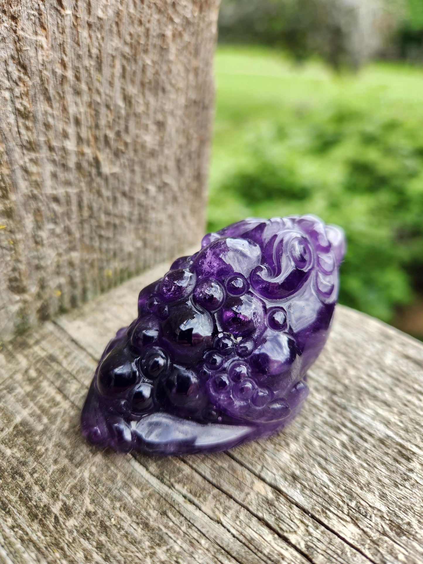 Gorgeous AAA Dark Ametrine Crystal Money Toad All Natural, Small
