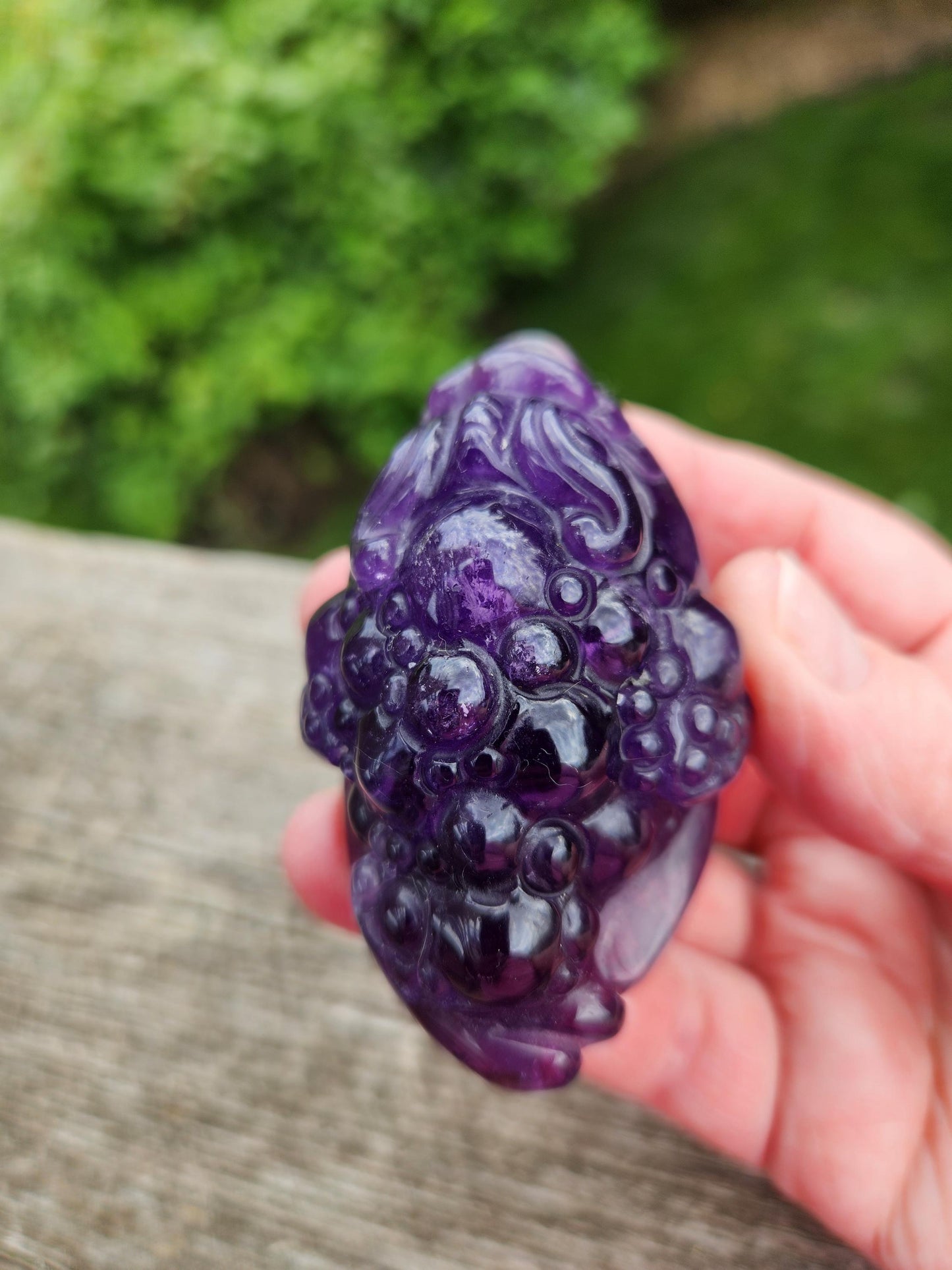 Gorgeous AAA Dark Ametrine Crystal Money Toad All Natural, Small