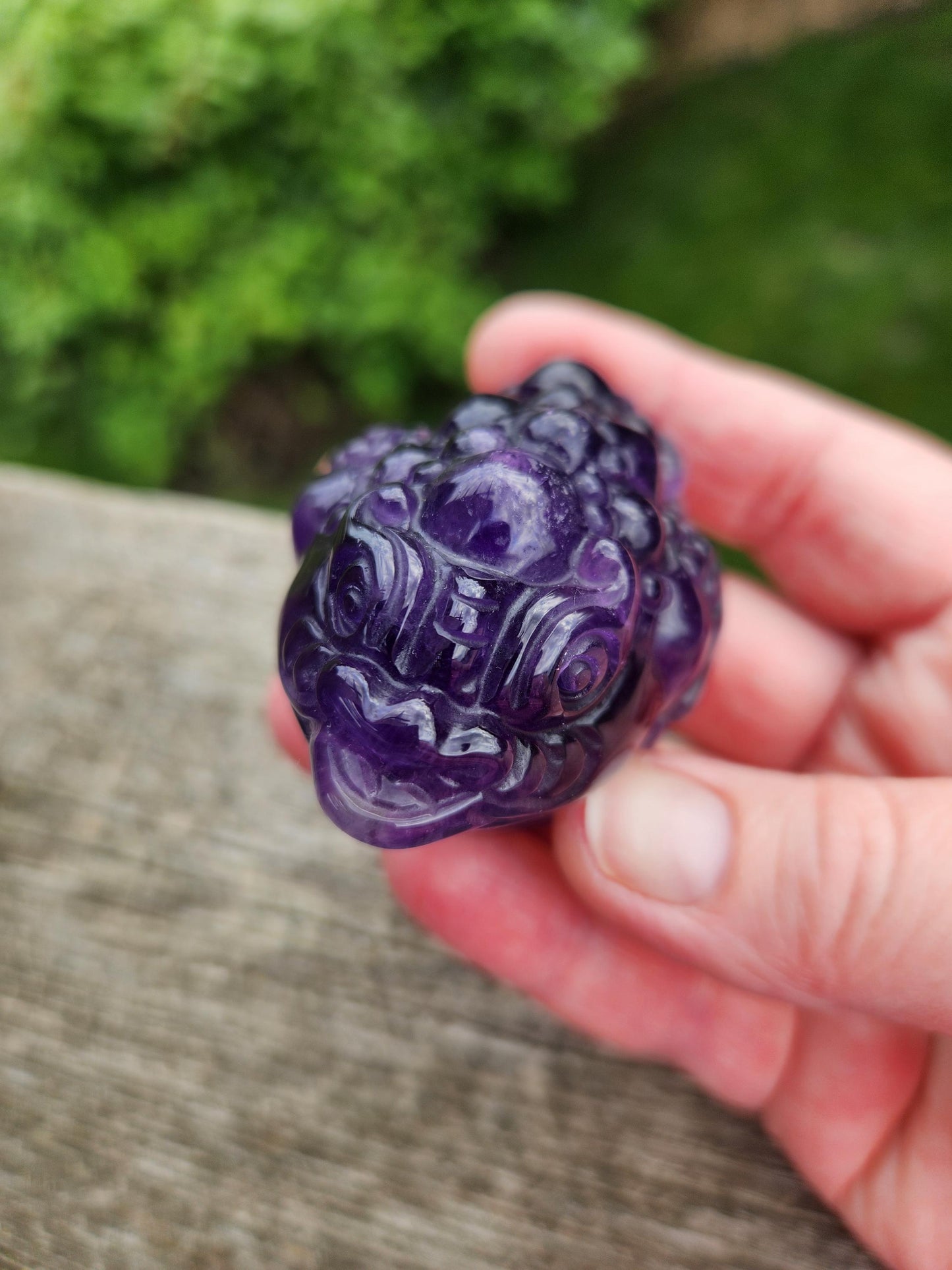 Gorgeous AAA Dark Ametrine Crystal Money Toad All Natural, Small