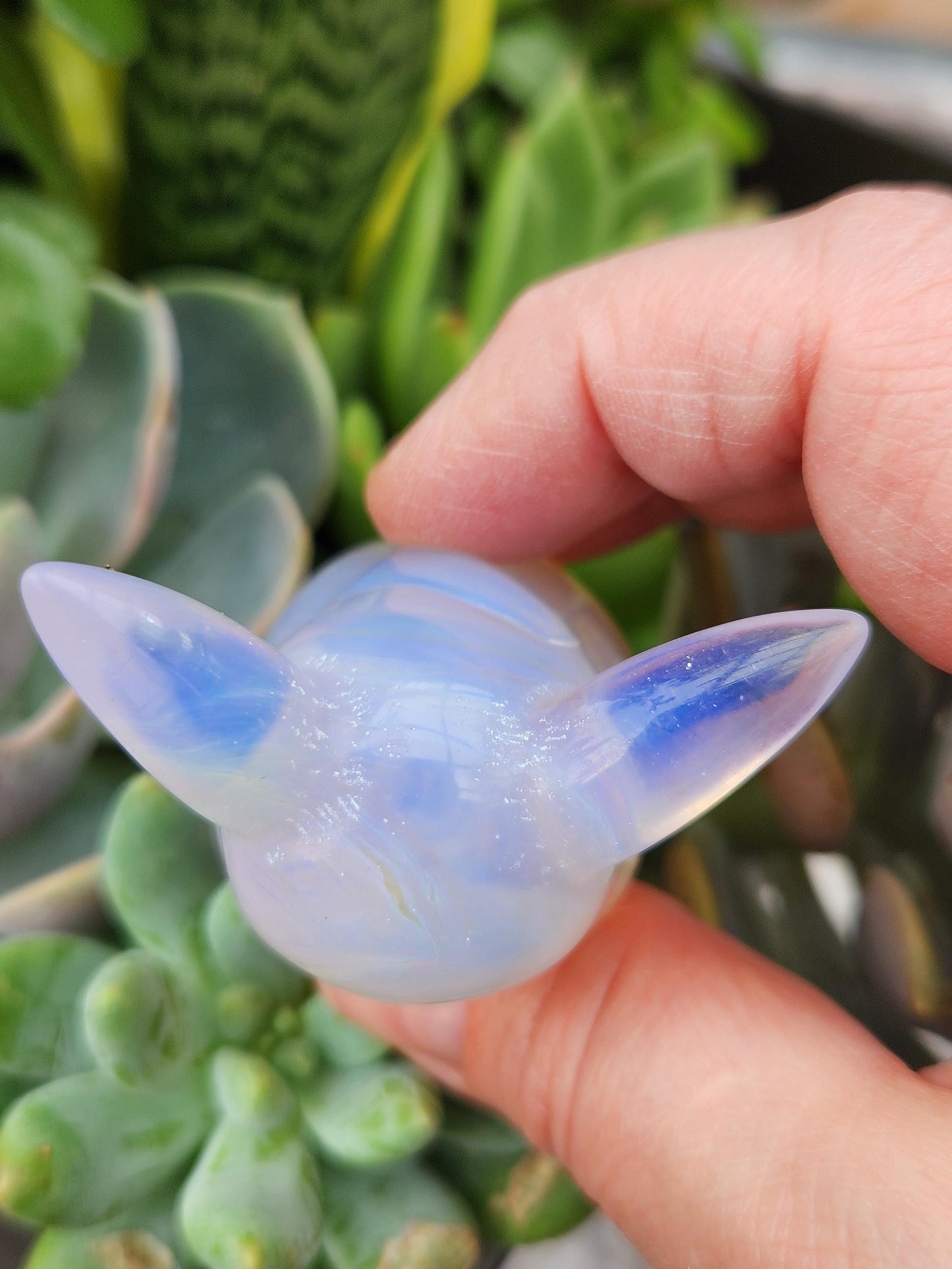 Super Cute Pink Opalite Pikachu with High Polish