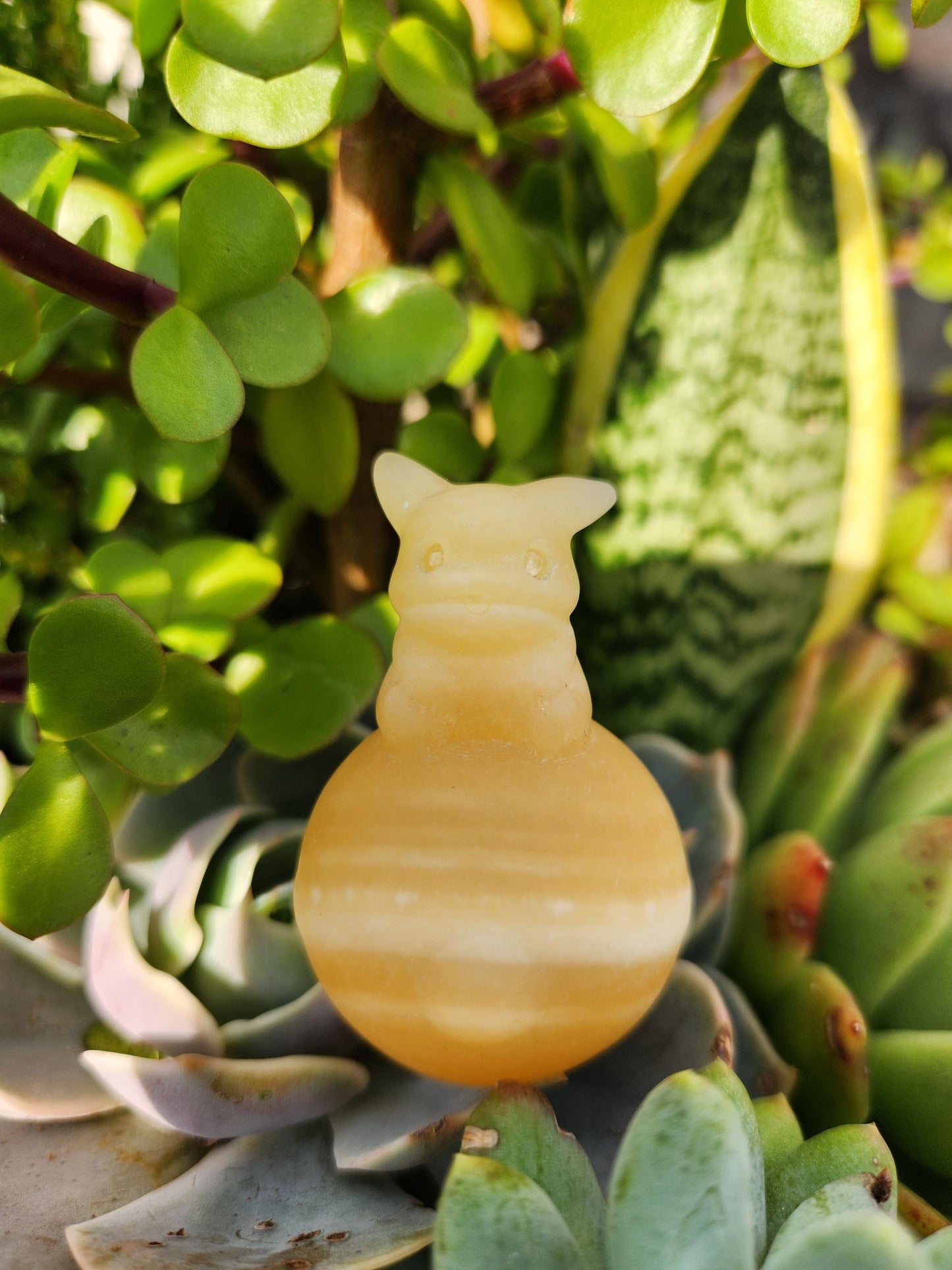 Super Cute Yellow Calcite Pikachu On Poke Ball Natural Stone Crystal, Pokémon, Gift