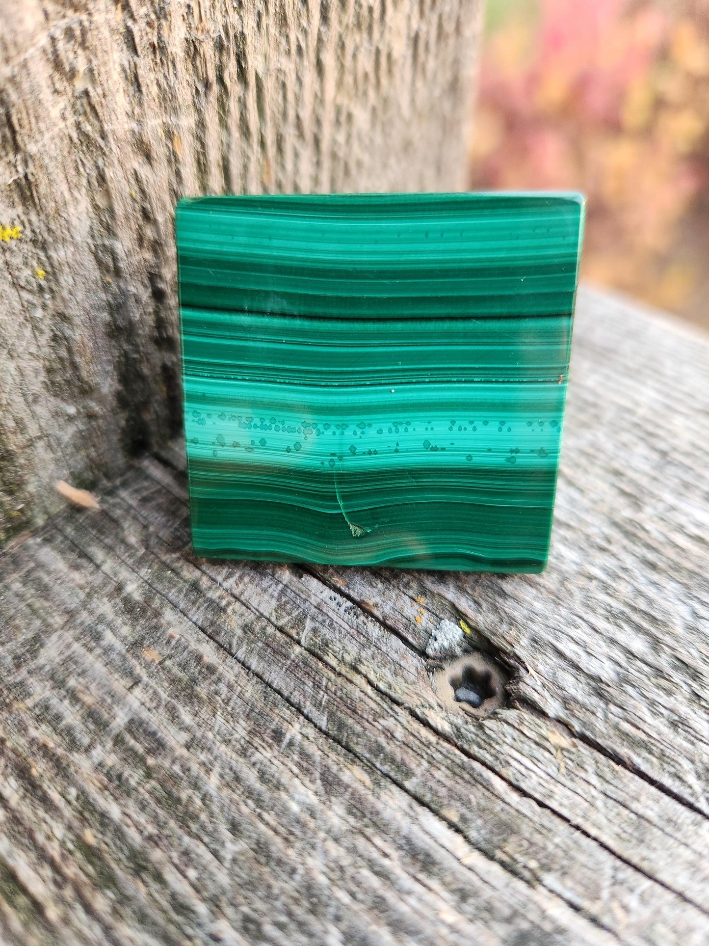 AAA Malachite Crystal Medium Pyramid