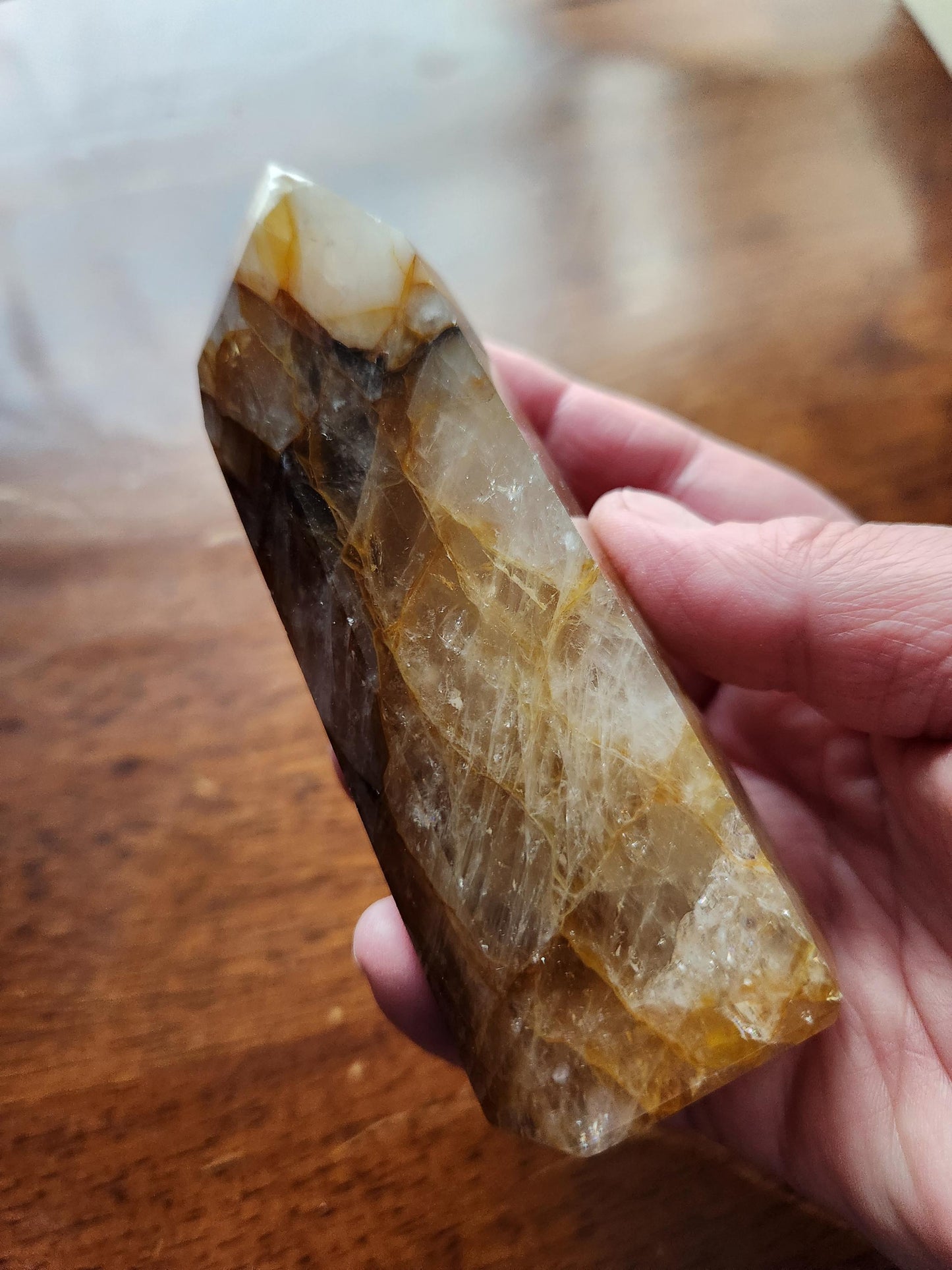 AAA Golden Healer Crystal Tower Point - Brazil Origin
