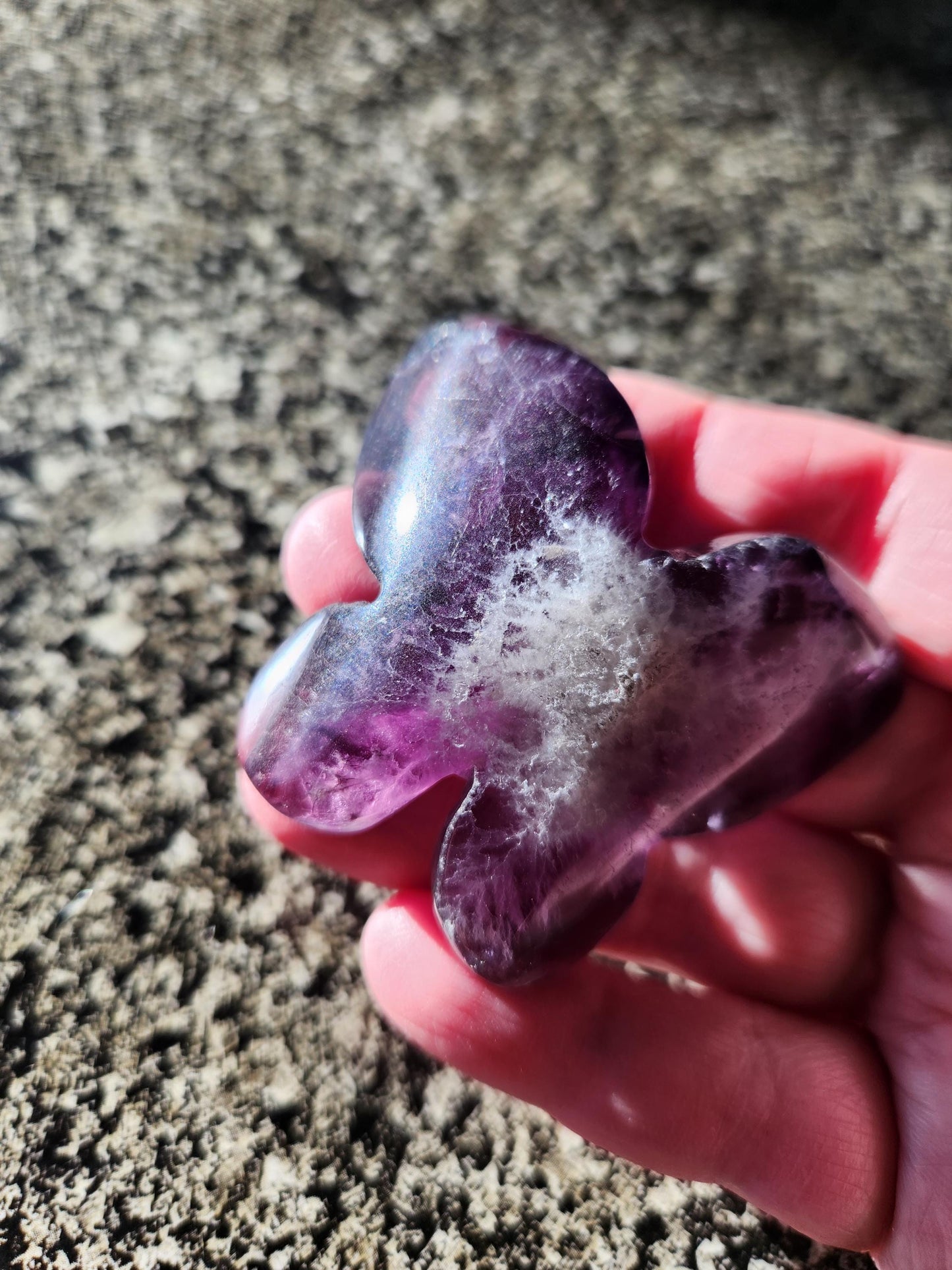 Purple Amethyst Butterfly, Self Standing
