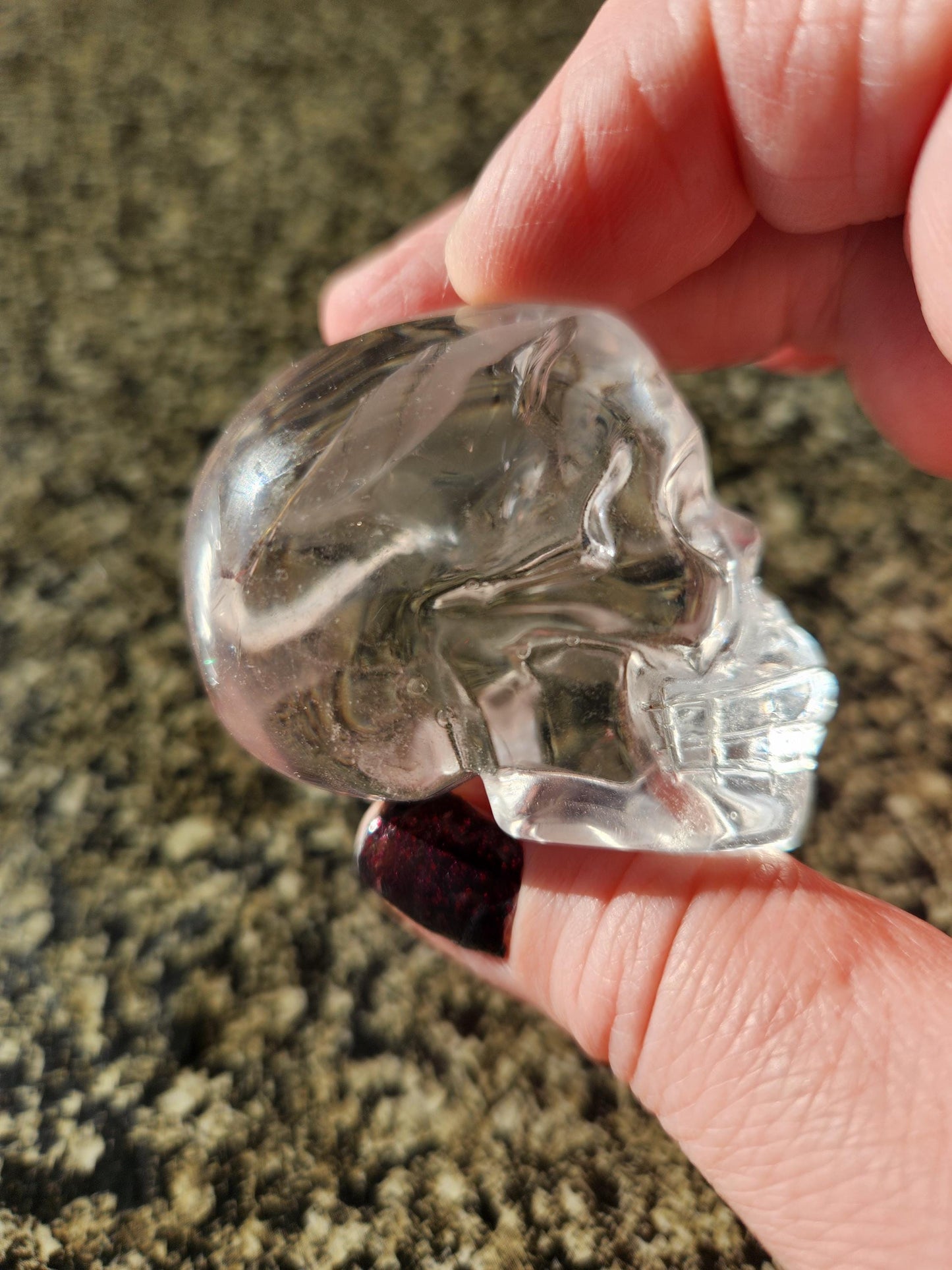 Clear Quartz Crystal Skull, Very Clear
