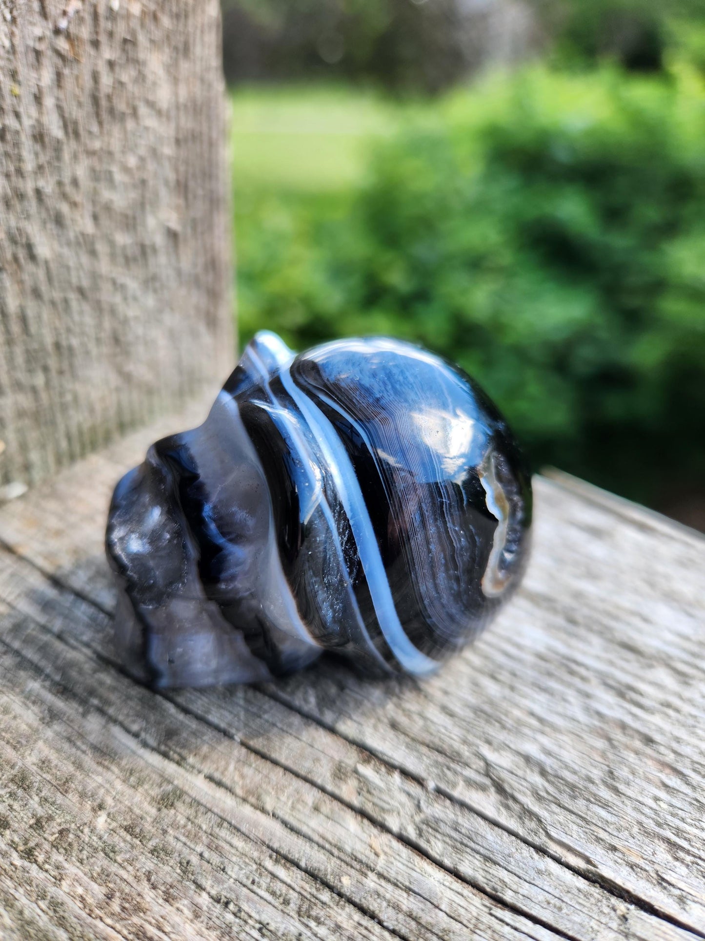 Black Onyx Skull: Hand Carved Agate Crystal, AAA Grade