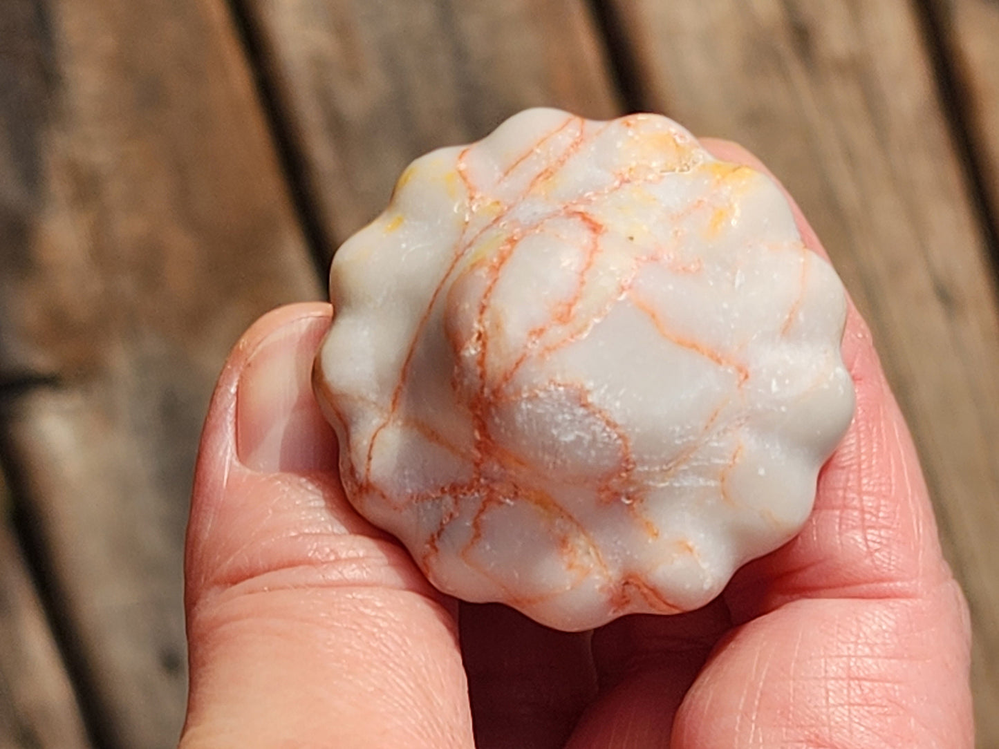 Beautiful Red Network Jasper Goddess Mushroom Female Body Crystal Carving