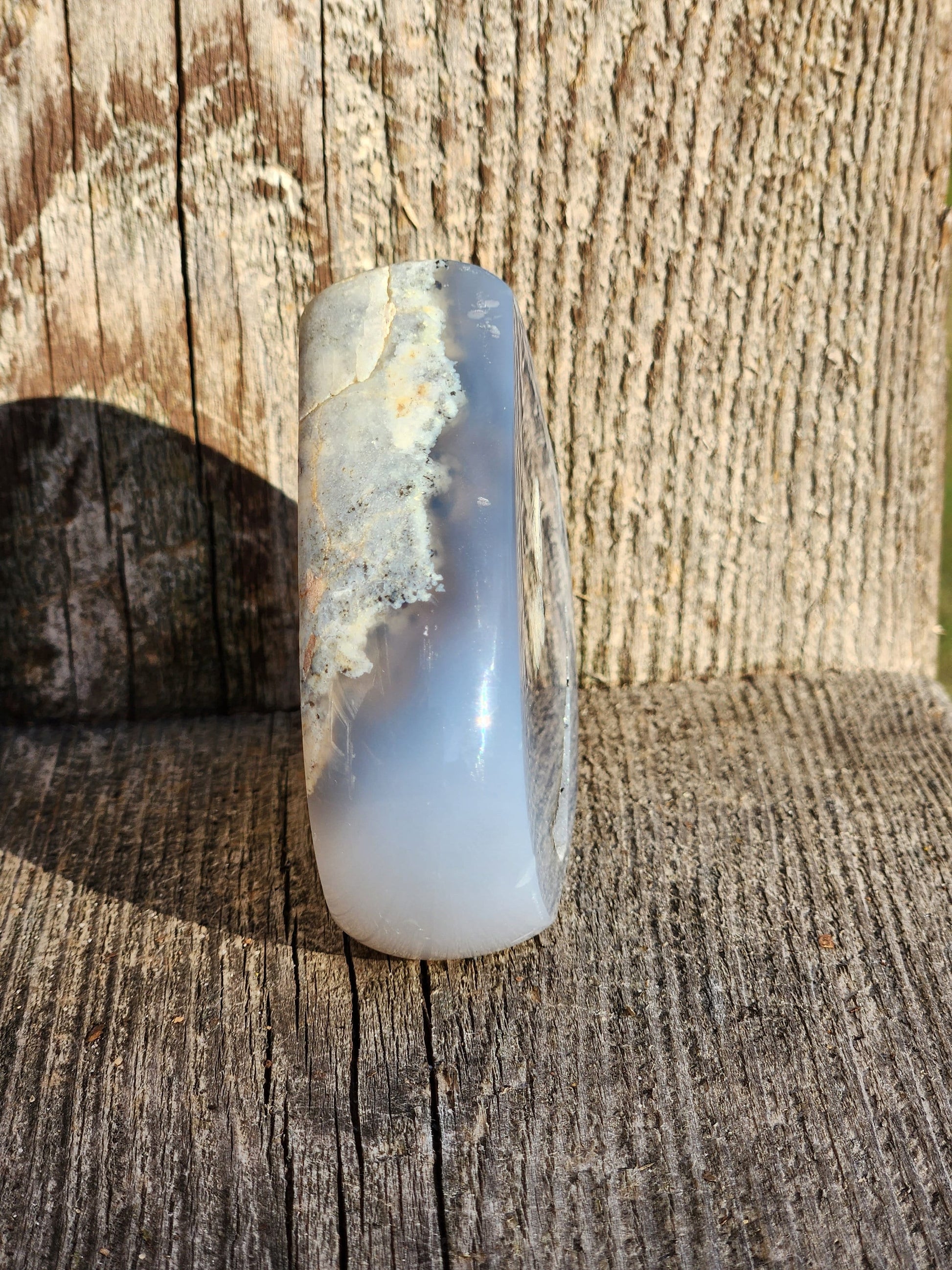 Unique Small Moody Spooky Druzy Agate Crystal Flame