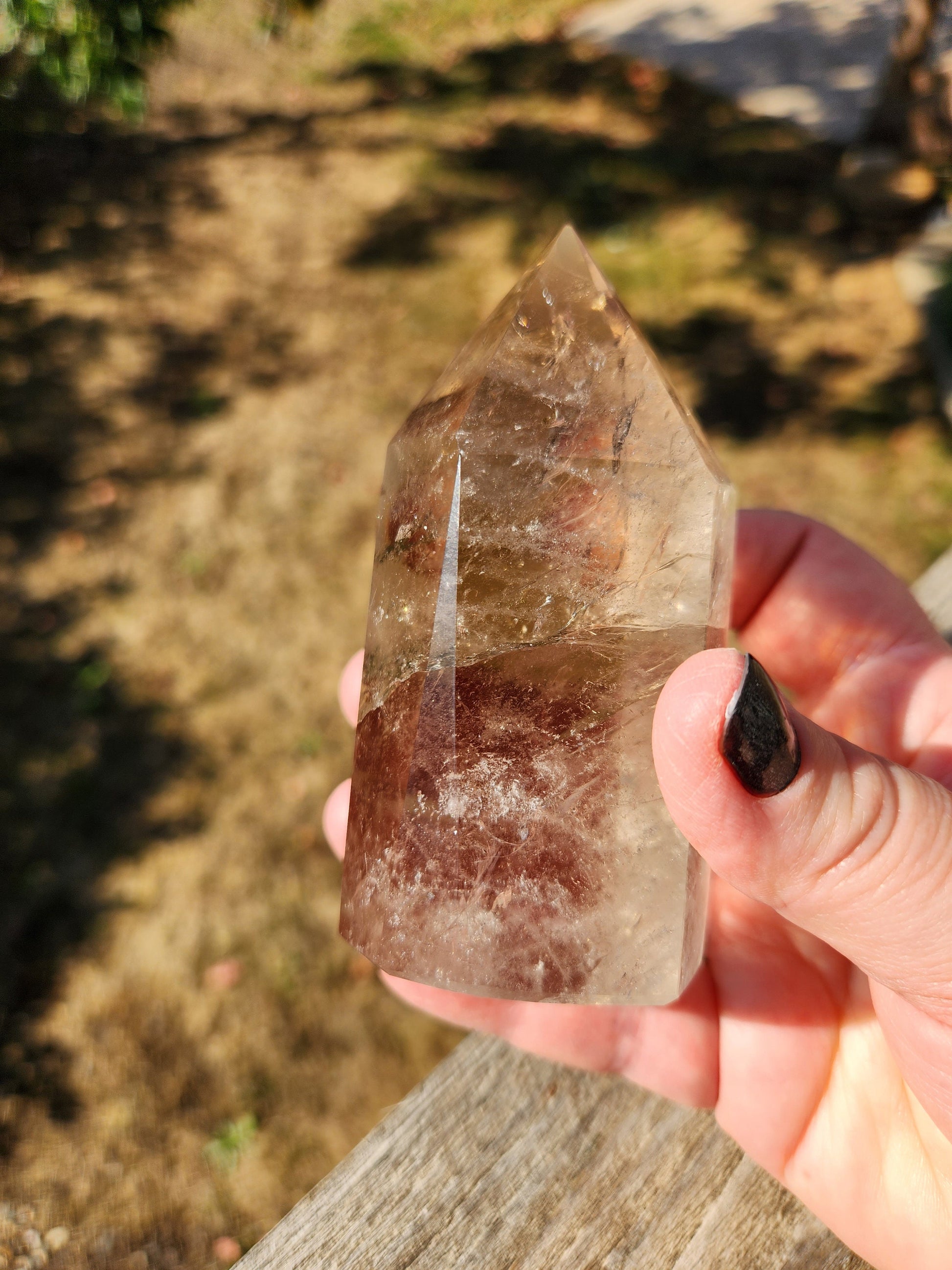 Gorgeous AAA Light Smoky Quartz Crystal Tower with So Much Sparkle!