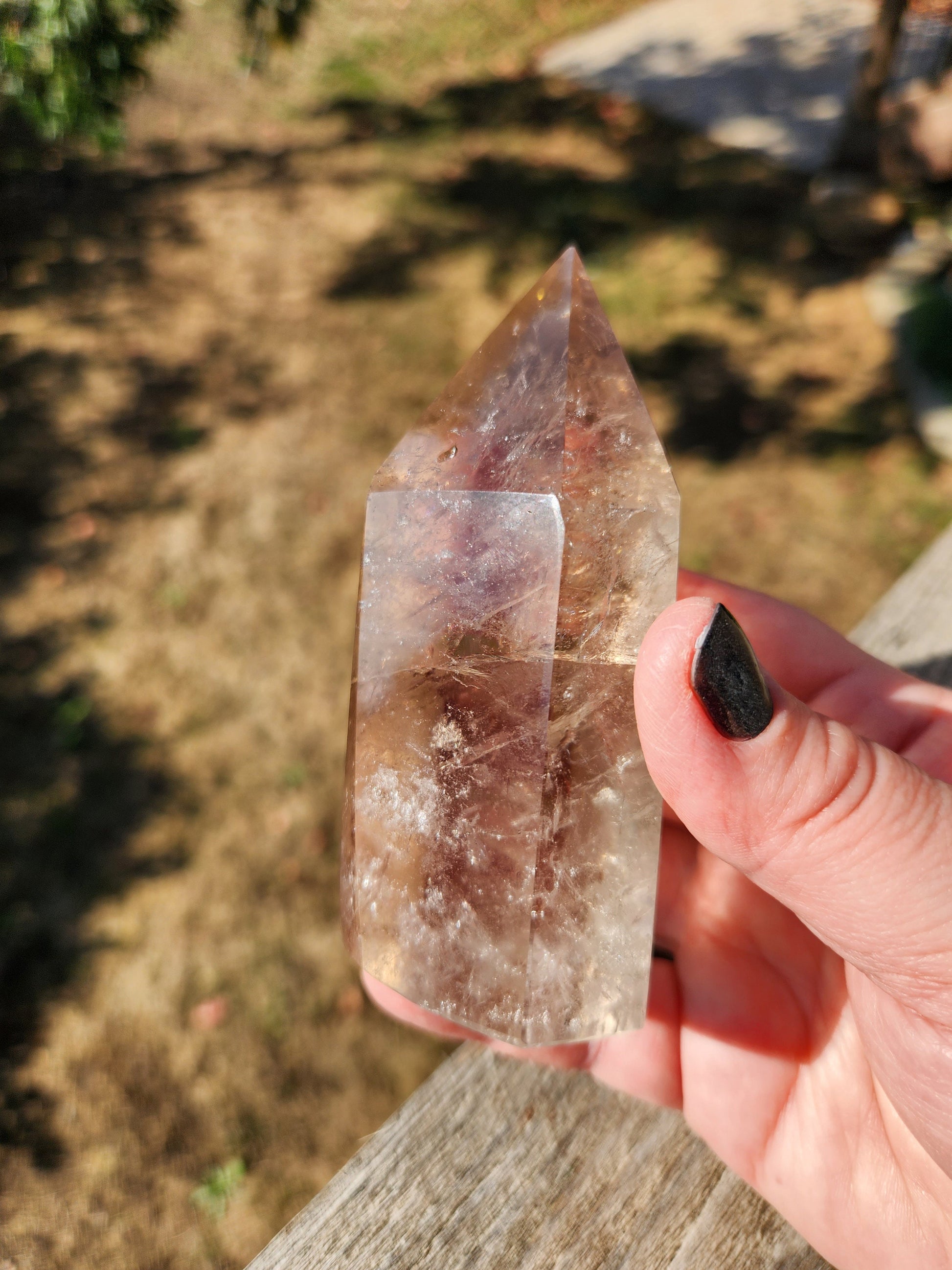 Gorgeous AAA Light Smoky Quartz Crystal Tower with So Much Sparkle!