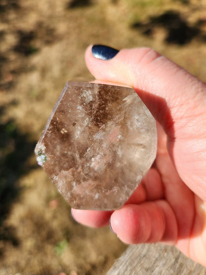 Sparkly Light Smoky Quartz Crystal Tower - Brazilian Origin