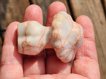 Beautiful Red Network Jasper Goddess Mushroom Female Body Crystal Carving