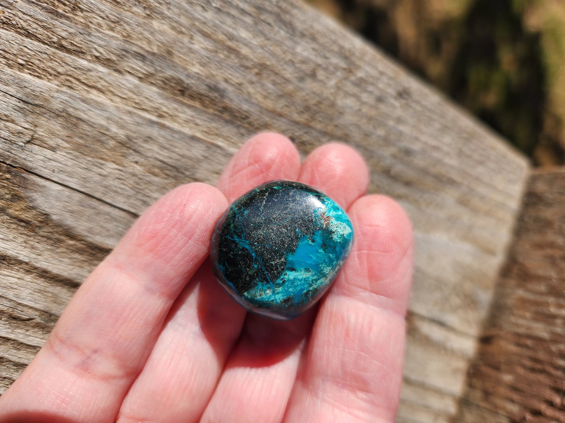 Gorgeous AAA Chrysocolla Crystal Tumble, Pocket Crystal