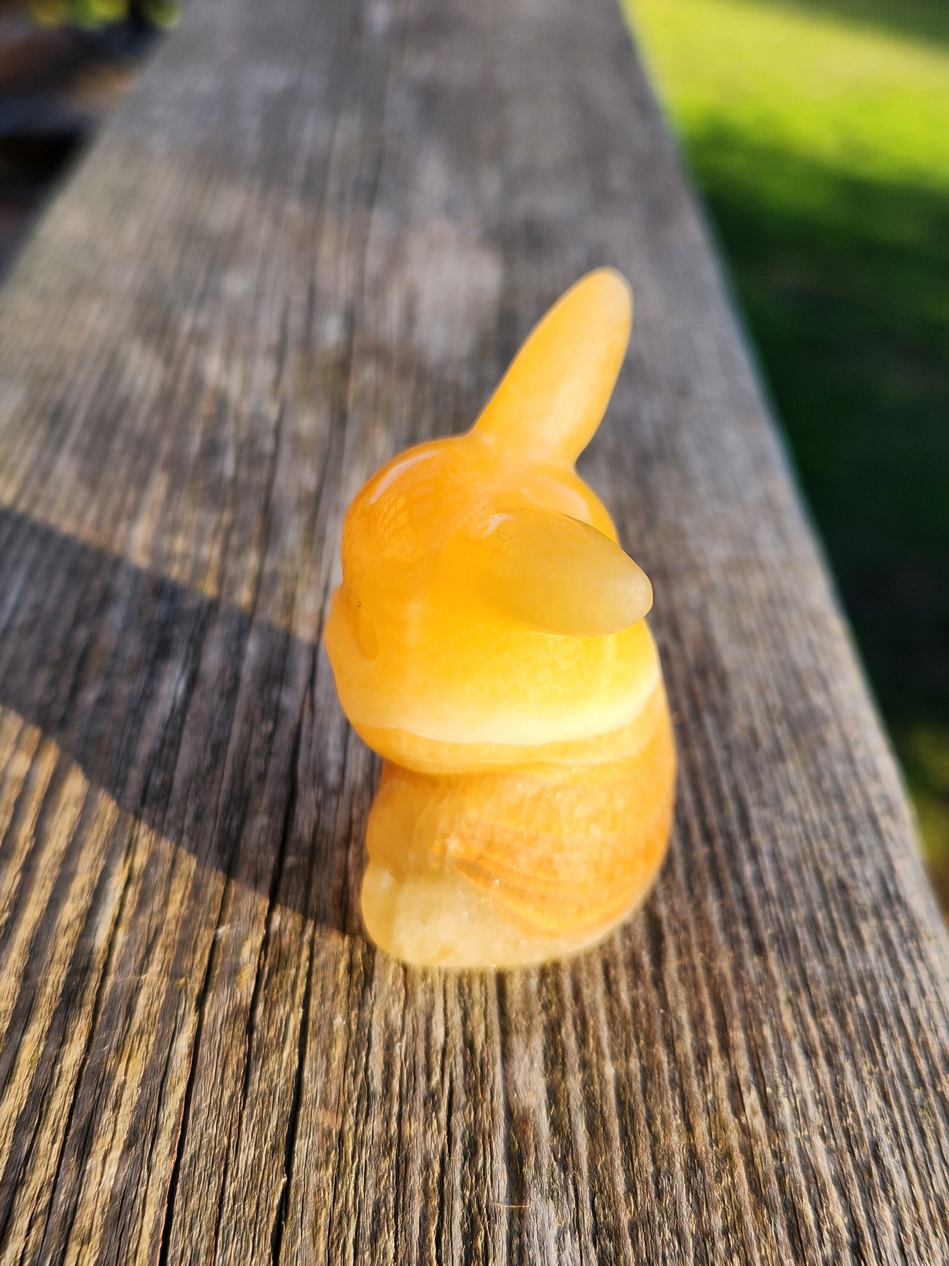 Super Cute Yellow Calcite Pikachu Natural Stone Crystal