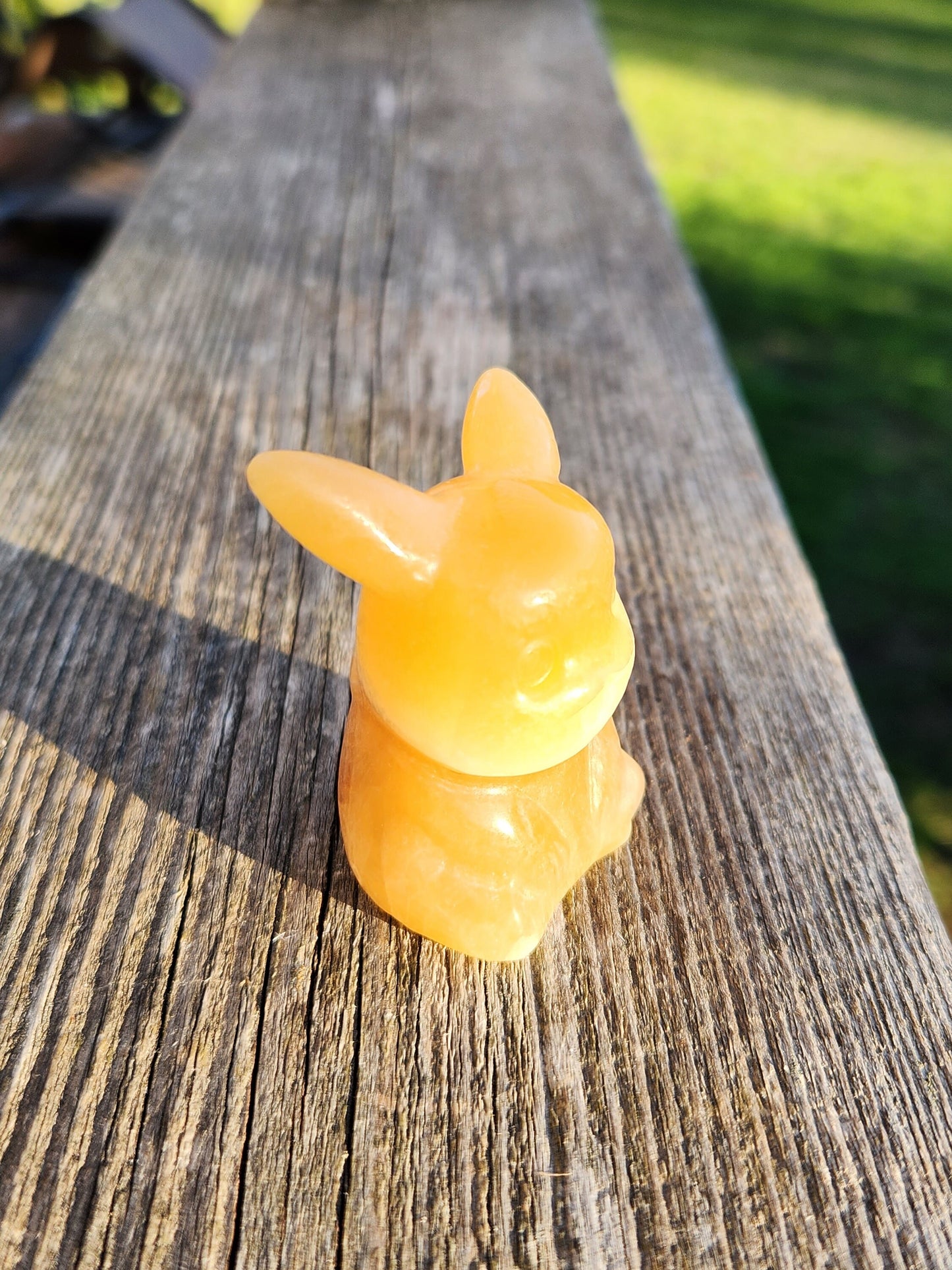 Super Cute Yellow Calcite Pikachu Natural Stone Crystal