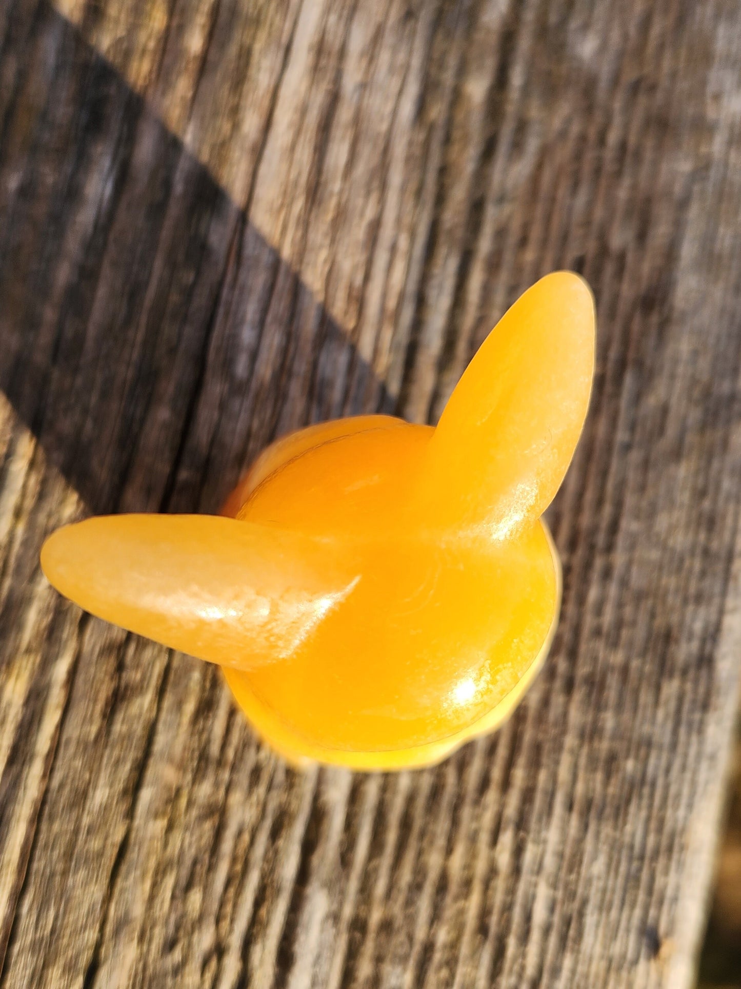 Super Cute Yellow Calcite Pikachu Natural Stone Crystal