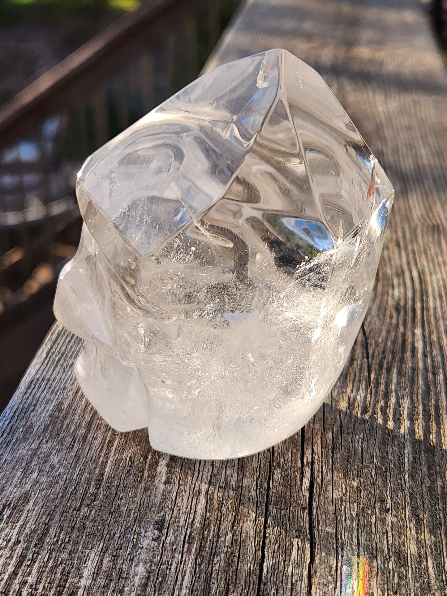 Amazing AAA Six Point Clear Quartz Unique Cool Crystal Skull, Brazilian