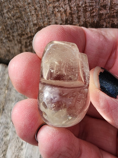 AAA Light Citrine Crystal Mini Skull - Natural Brazilian Stone