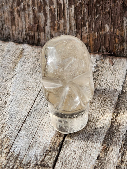 AAA Light Citrine Crystal Mini Skull - Natural Brazilian Stone