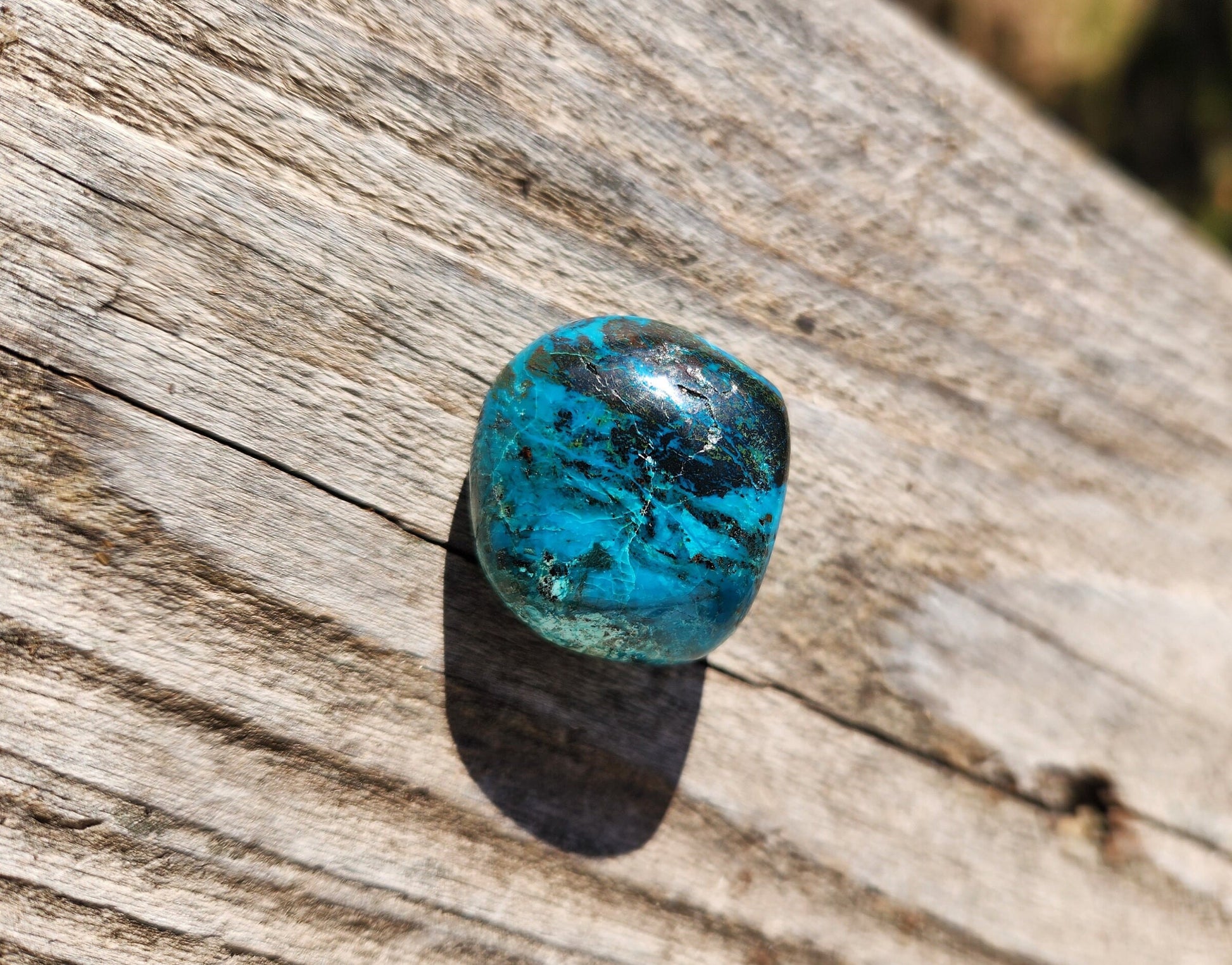 Gorgeous AAA Chrysocolla Crystal Tumble, Pocket Crystal