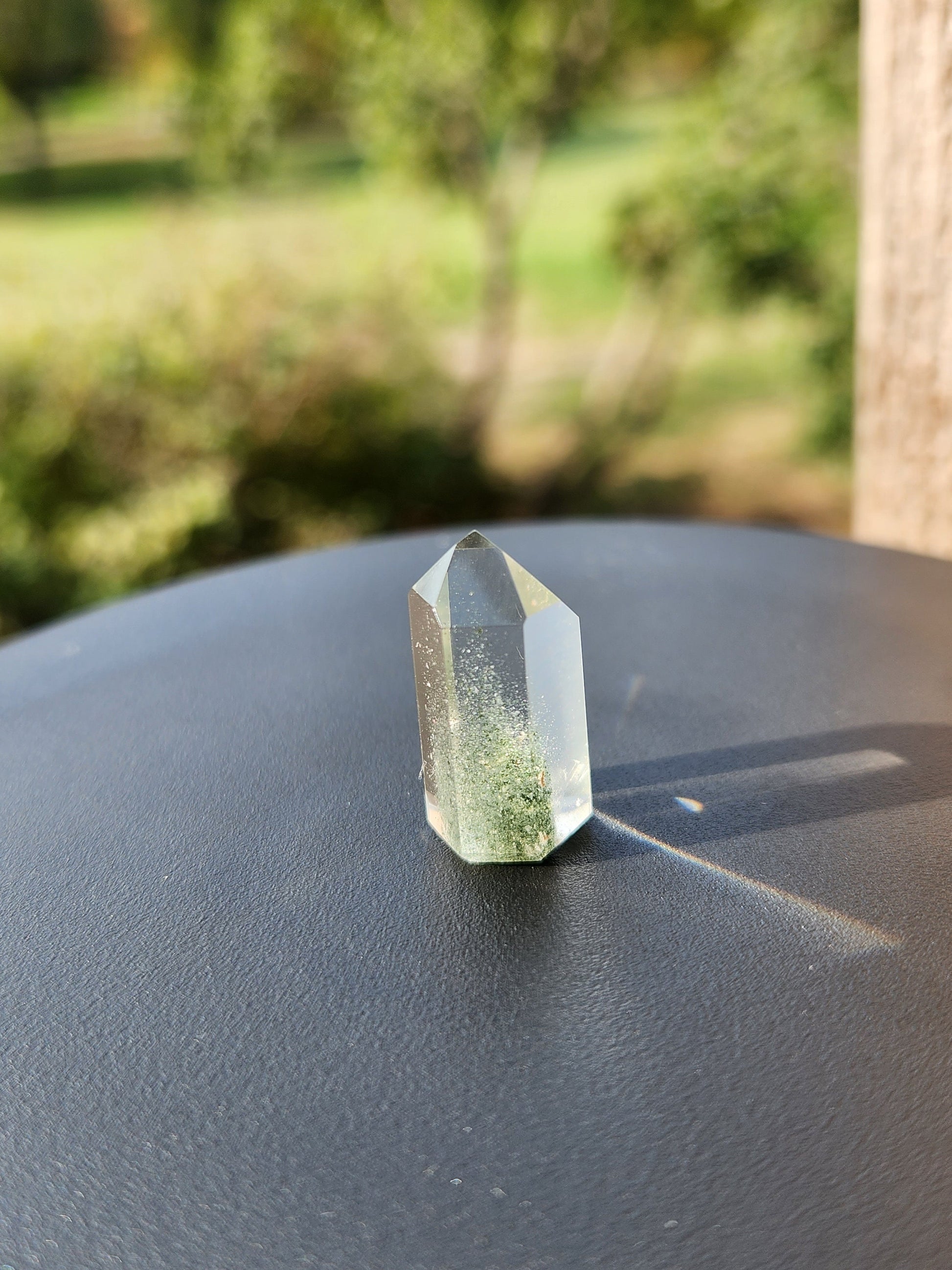 Gorgeous AAA Garden Quartz Crystal Tiny Mini Tower with Chlorite Inclusions