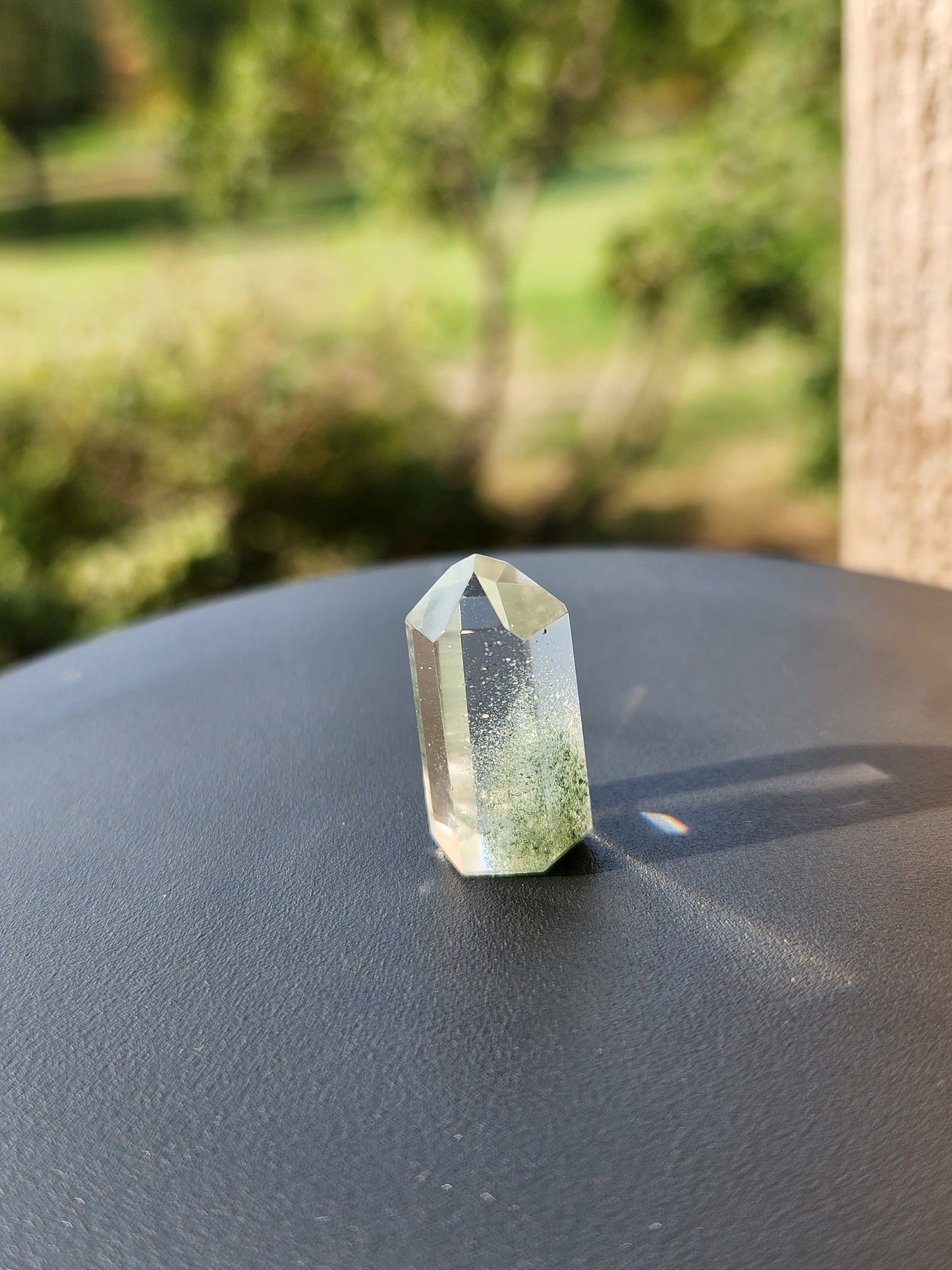 Gorgeous AAA Garden Quartz Crystal Tiny Mini Tower with Chlorite Inclusions