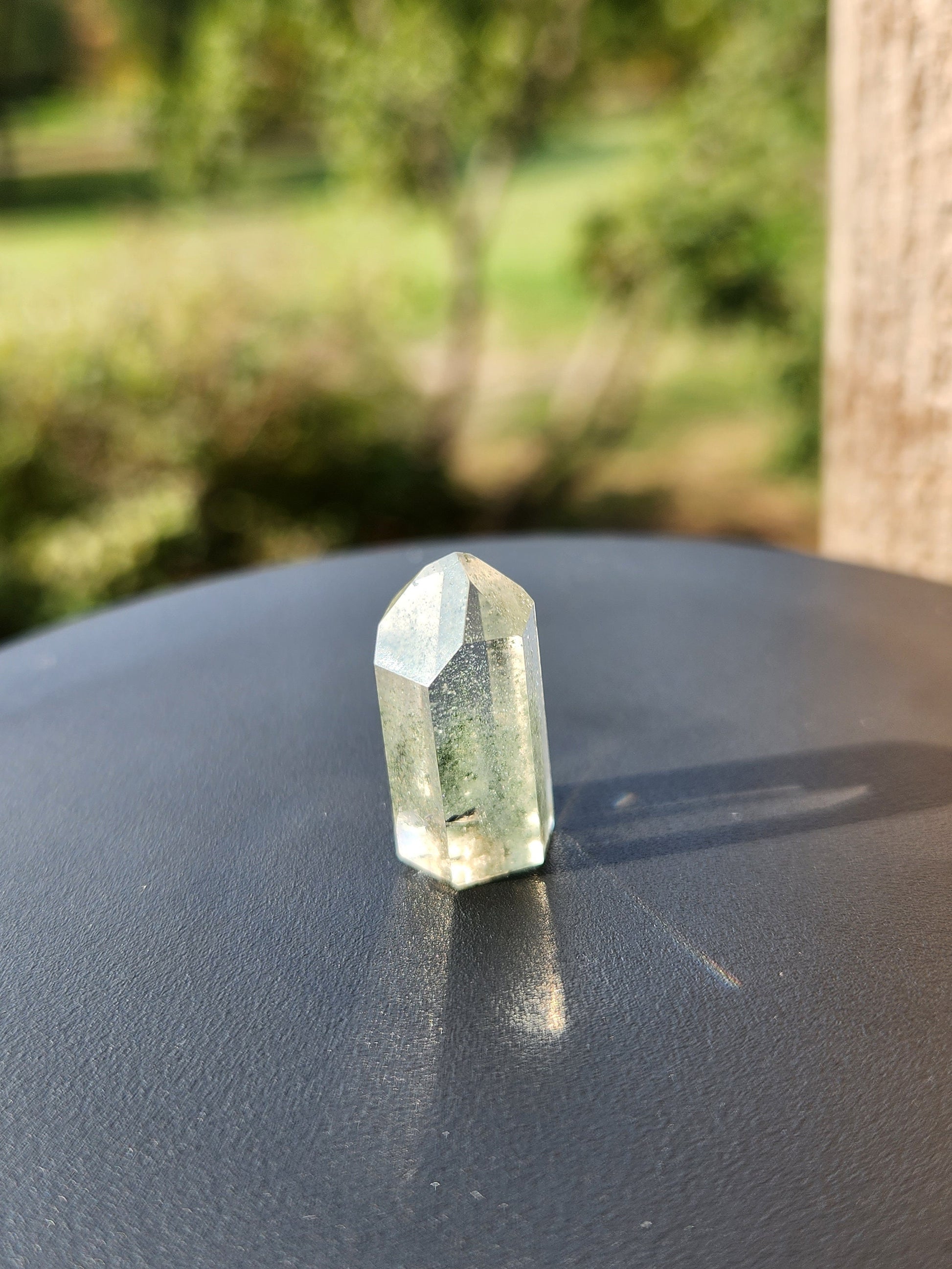 Gorgeous AAA Garden Quartz Crystal Tiny Mini Tower with Chlorite Inclusions