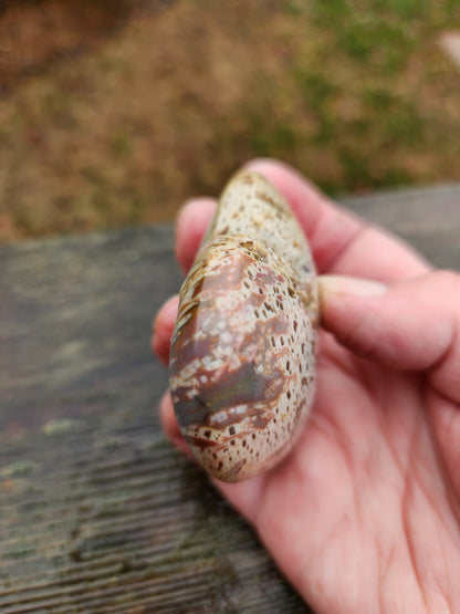Gorgeous Druzy High Polished Bahia Jasper Crystal Heart Crystal Pockets