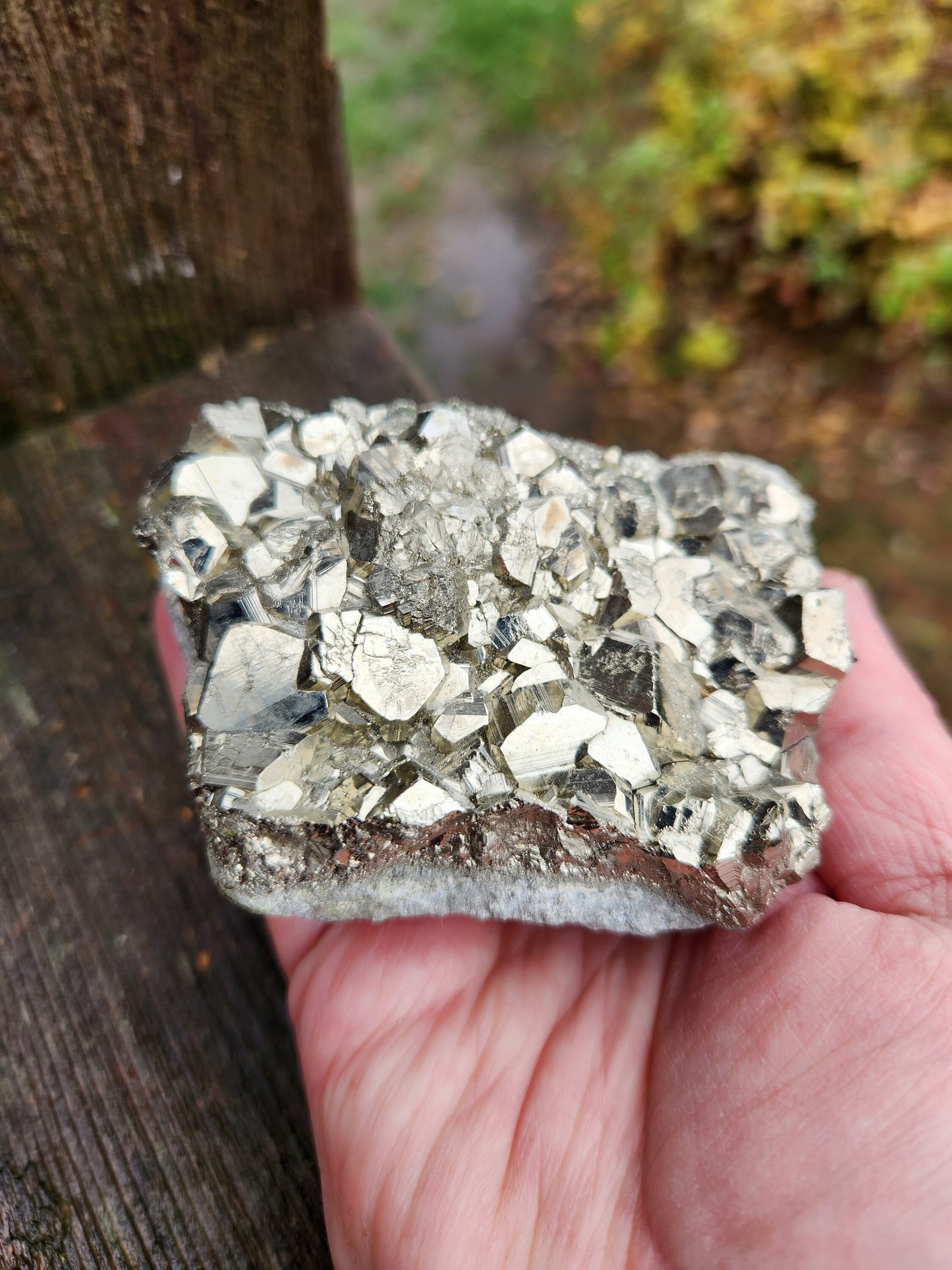 Beautiful AAA Pyrite Cluster Natural Stone Crystal