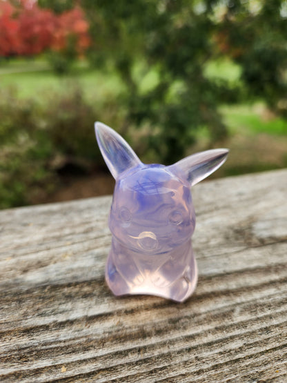 Super Cute Pink Opalite Pikachu with High Polish