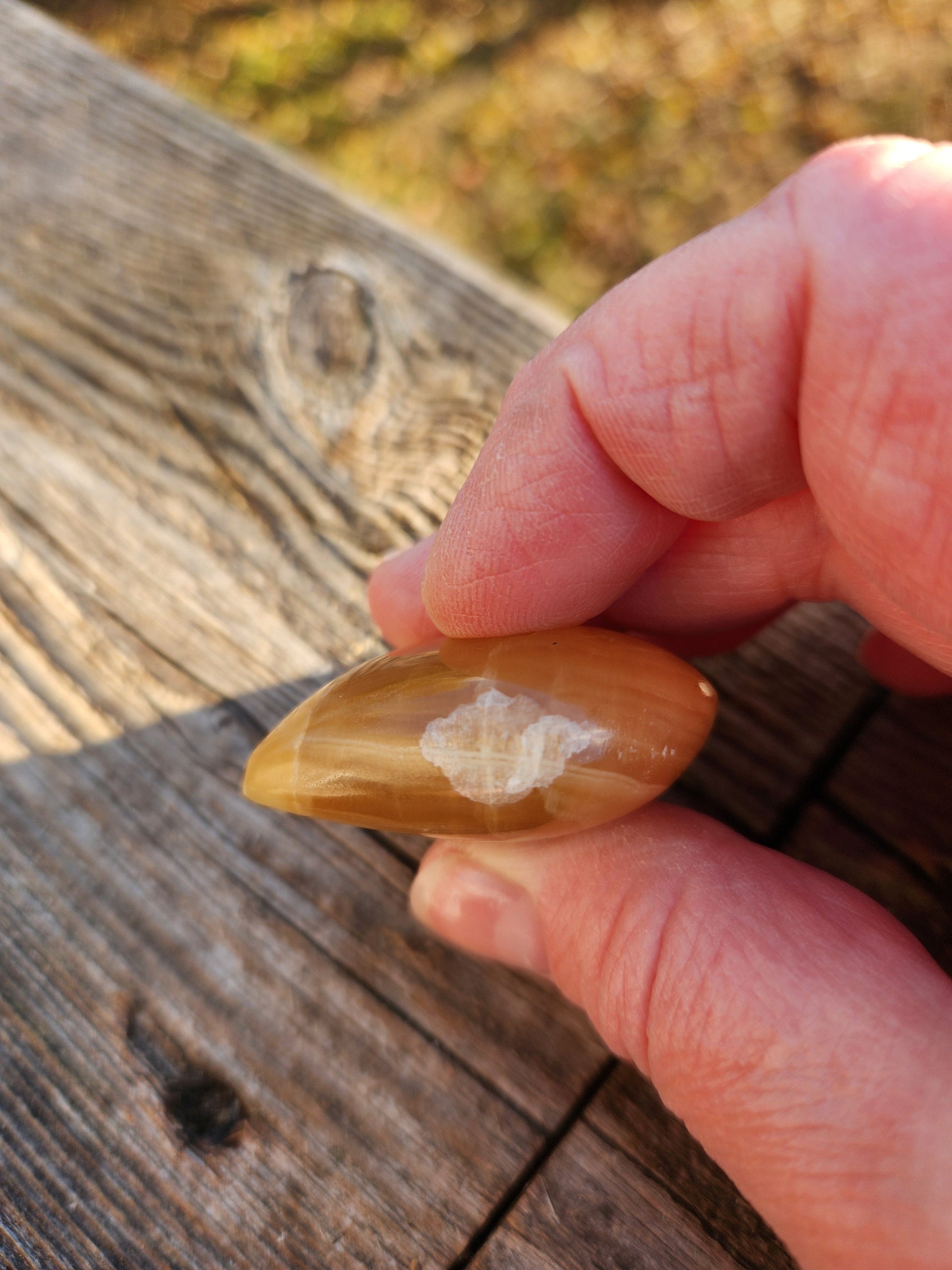 Gorgeous AAA Honey Calcite Small Crystal Heart