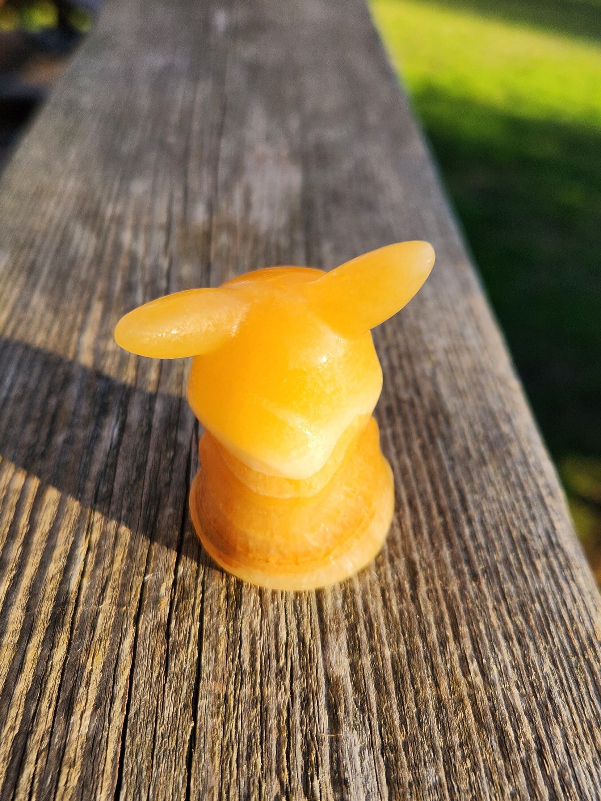 Super Cute Yellow Calcite Pikachu Natural Stone Crystal