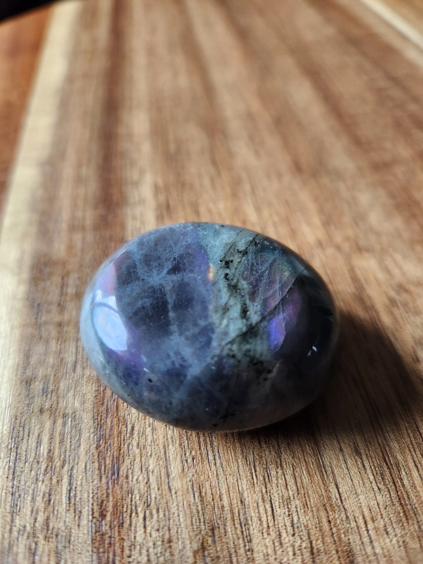 Gorgeous High Quality and High Polished AAA Labradorite Crystal Large Tumble with purple and blue flash