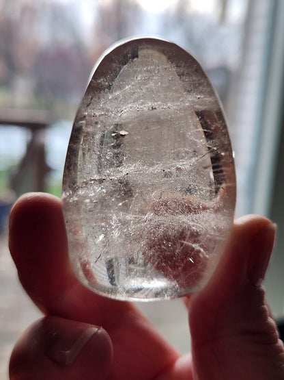AAA Clear Quartz Crystal Freeform with Inclusions - Brazil