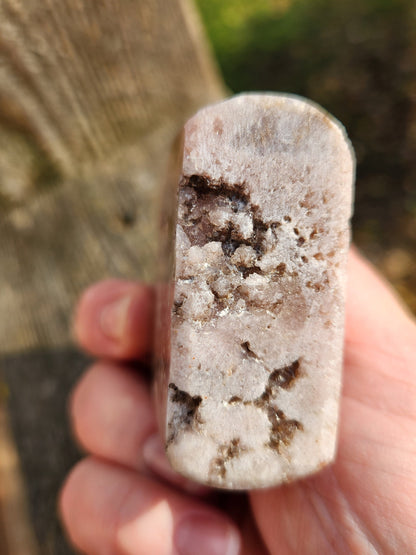 AAA Pink Amethyst Flame: Druzy Crystal with Lavender Tone
