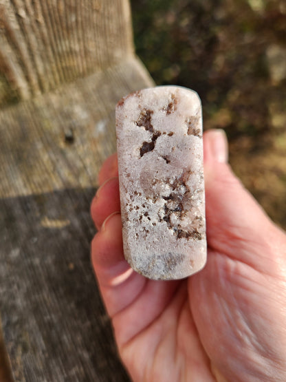 AAA Pink Amethyst Flame: Druzy Crystal with Lavender Tone