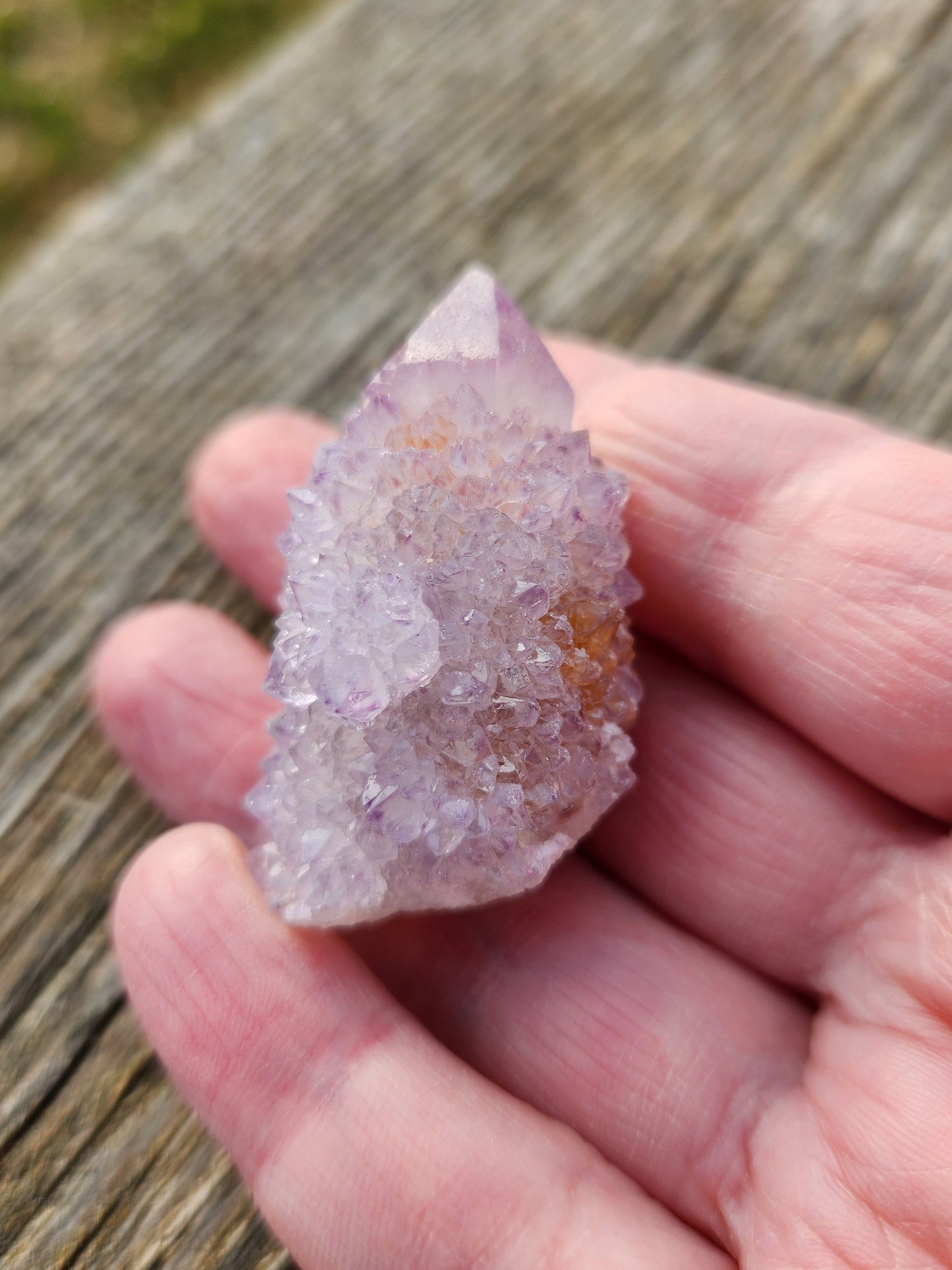 Beautiful AAA Large Lavender Spirit Quartz Raw Crystal Point, Ametrine, South African Cactus Quartz