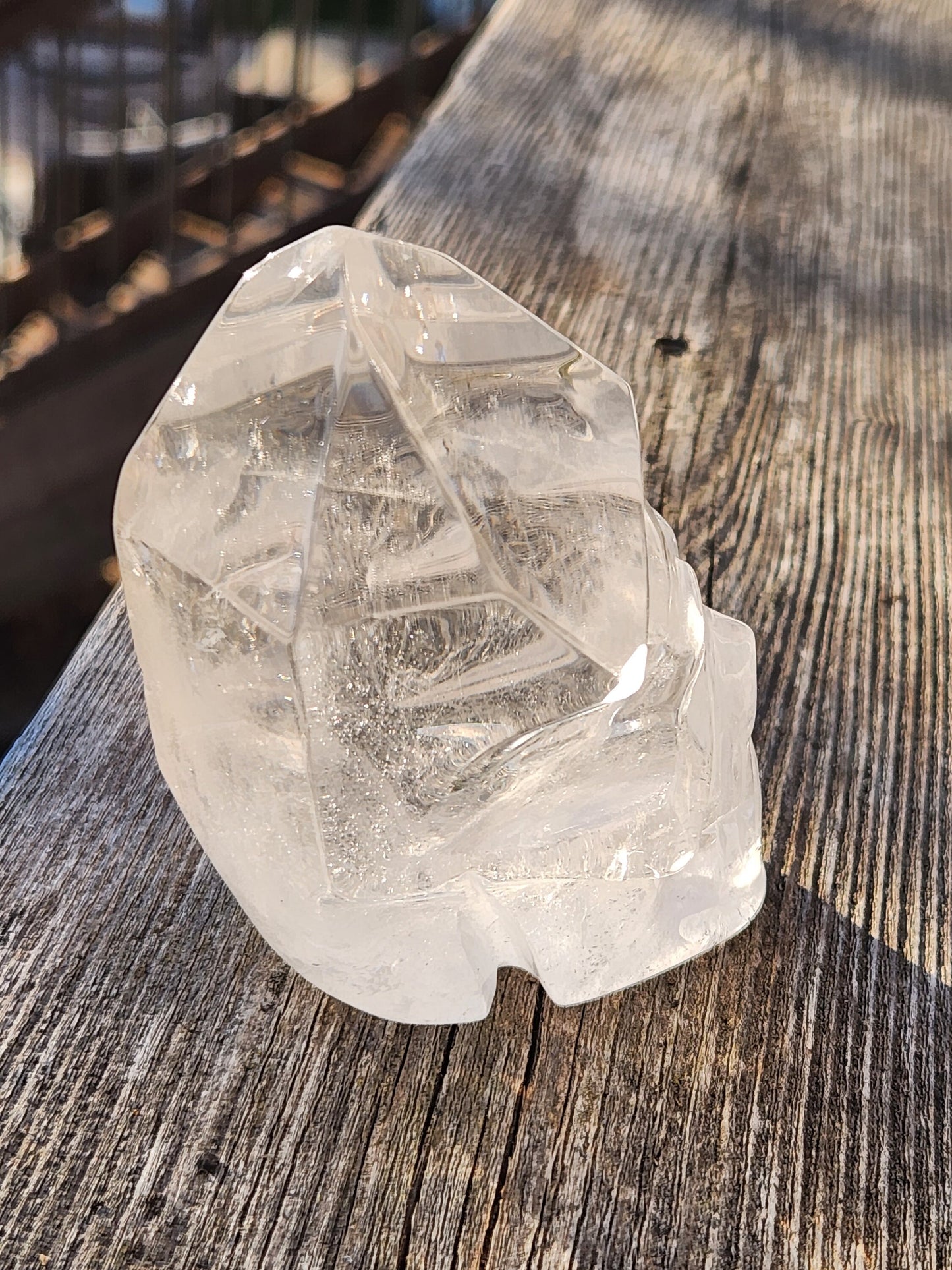 Amazing AAA Six Point Clear Quartz Unique Cool Crystal Skull, Brazilian