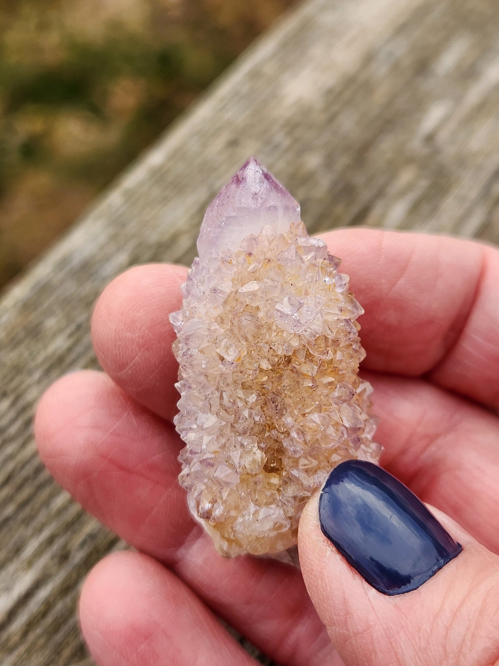 Beautiful AAA Spirit Quartz Raw Crystal Point Ametrine