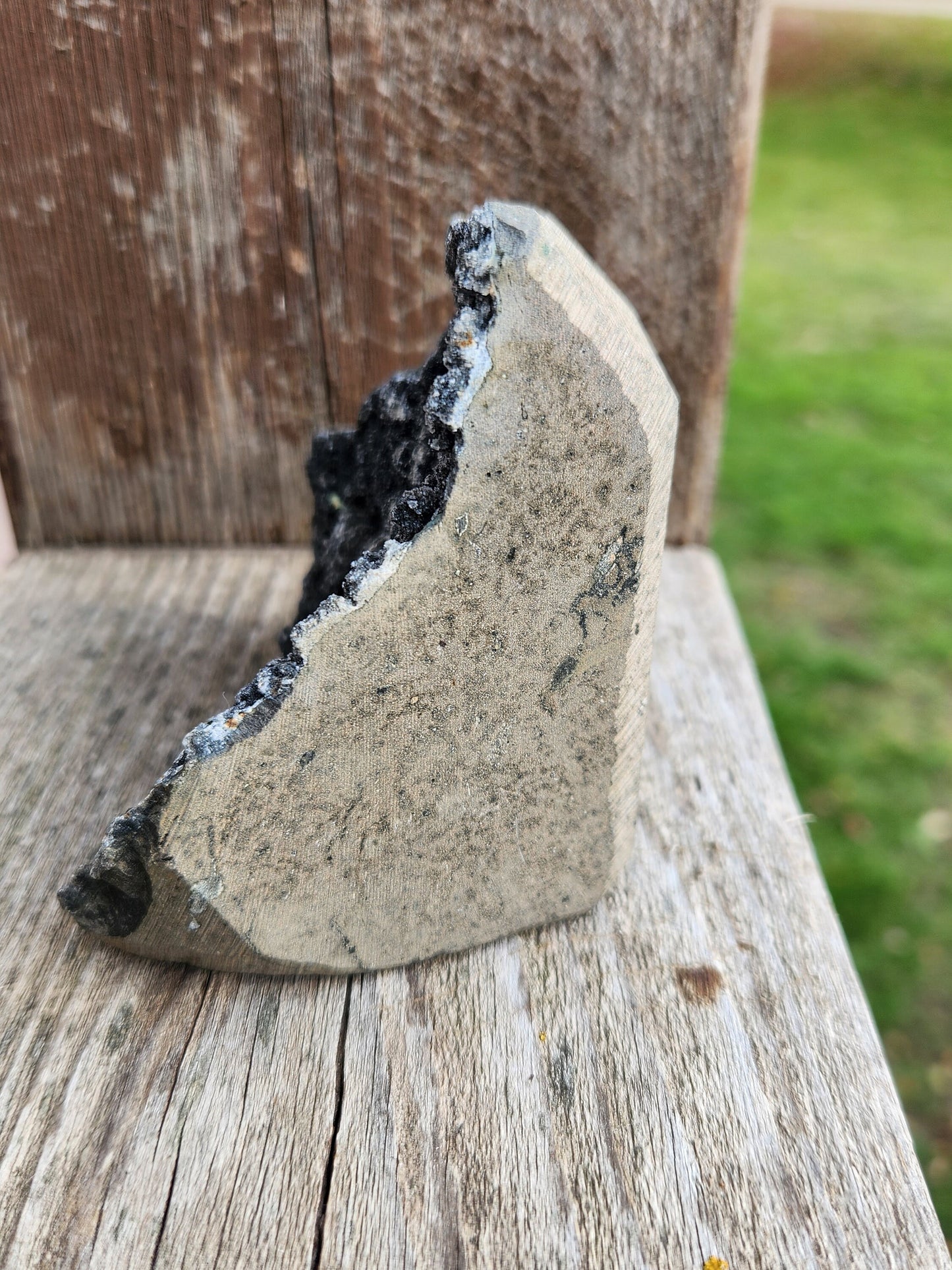 Breathtaking AAA Sugary Black Amethyst Crystal Free Form