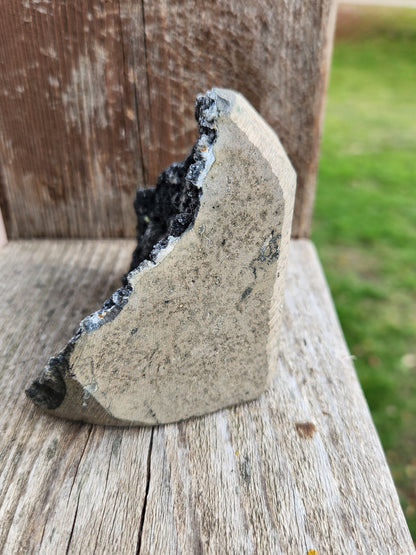 Breathtaking AAA Sugary Black Amethyst Crystal Free Form